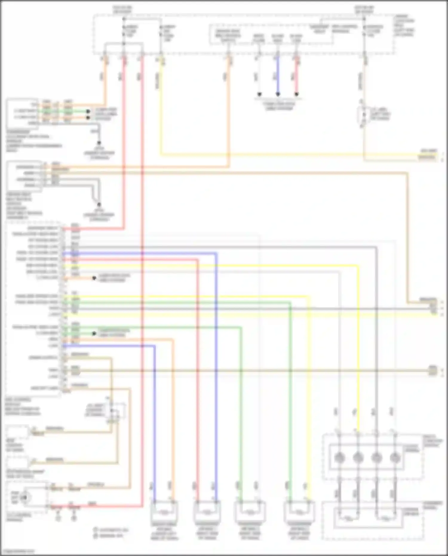 Santa Fe Hyundai III (2012-2016): Supplemental restraints circuit (1 of 2)