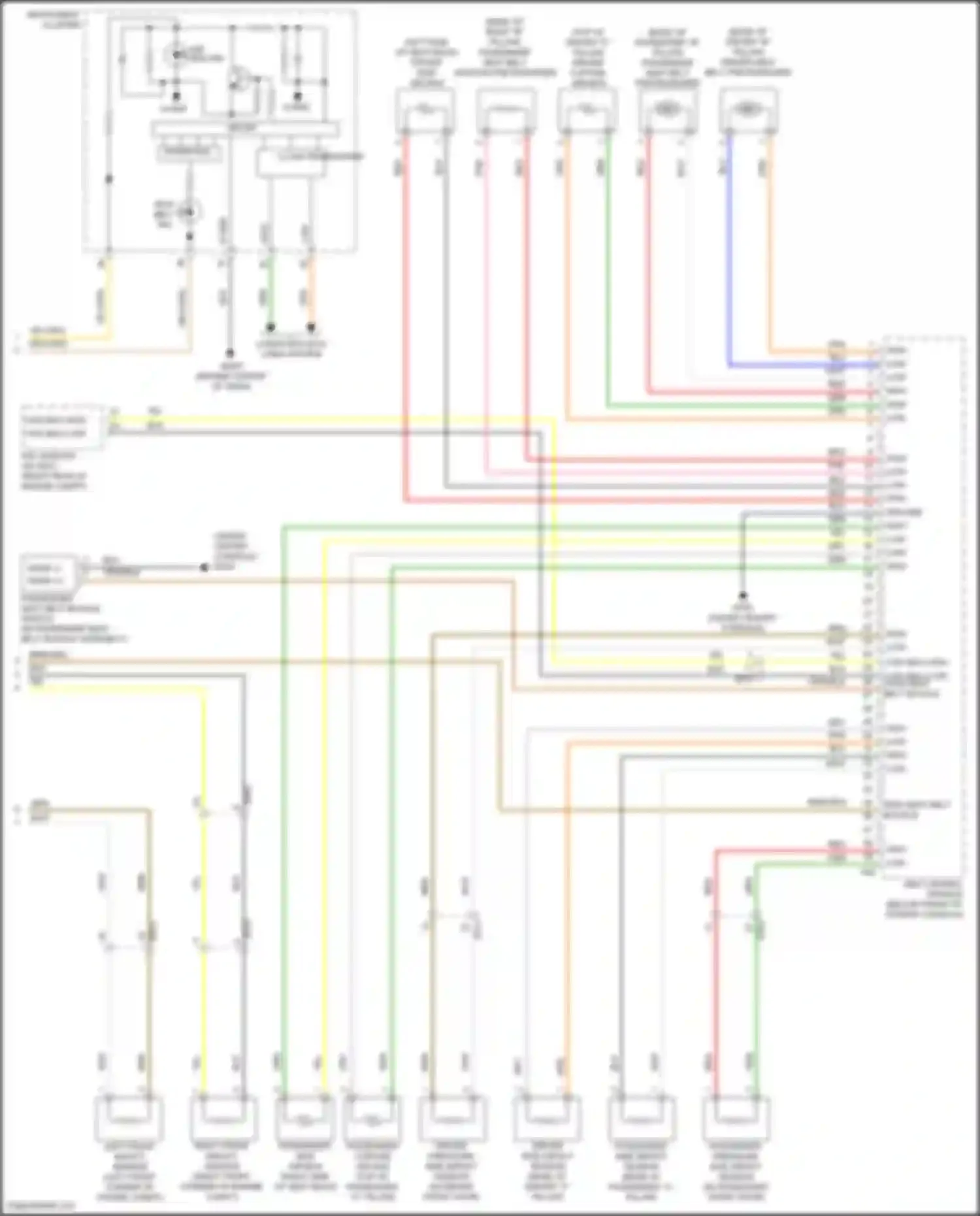 Santa Fe Hyundai III (2012-2016): Supplemental restraints circuit (2 of 2)