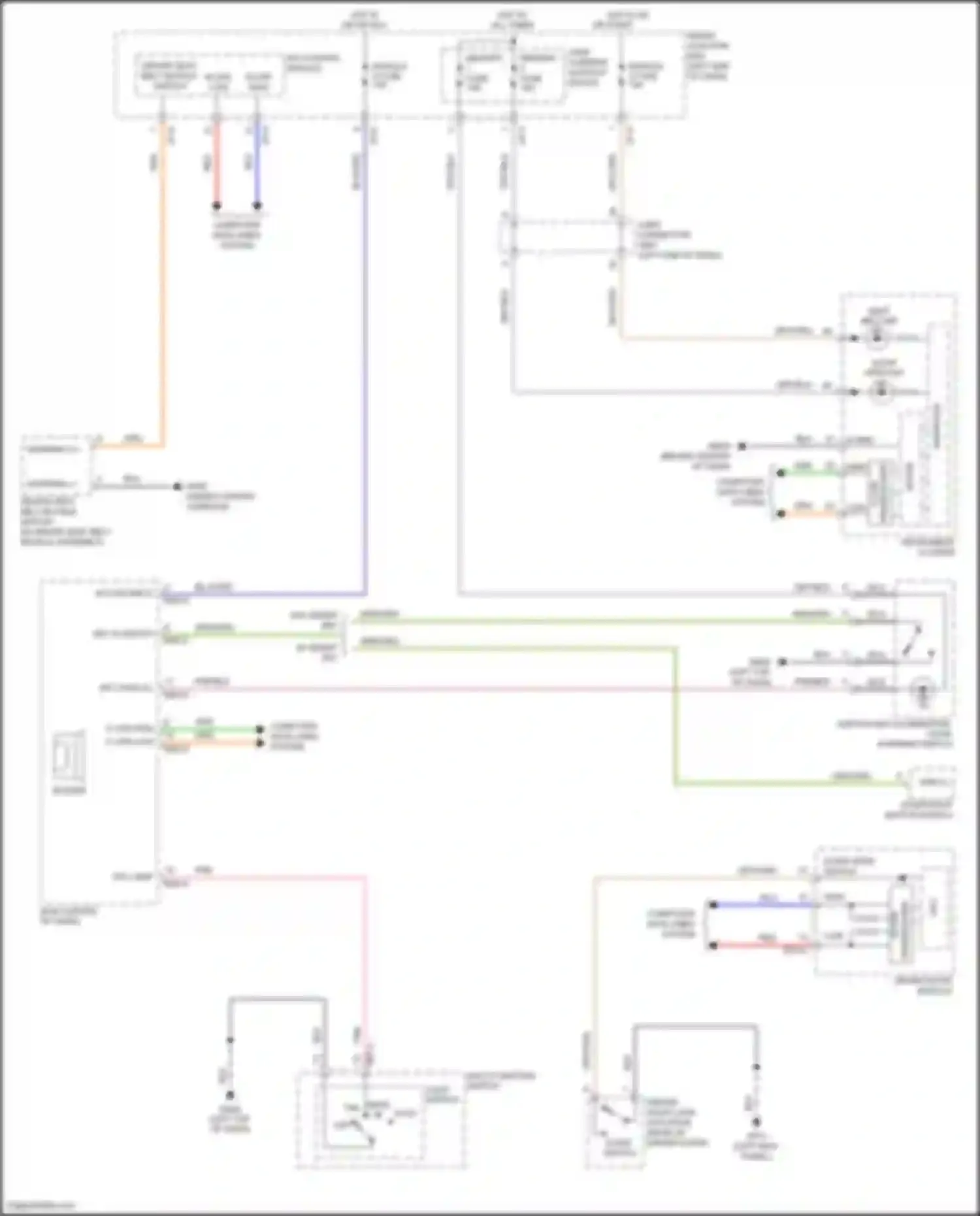 Santa Fe Hyundai III (2012-2016): Chime circuit