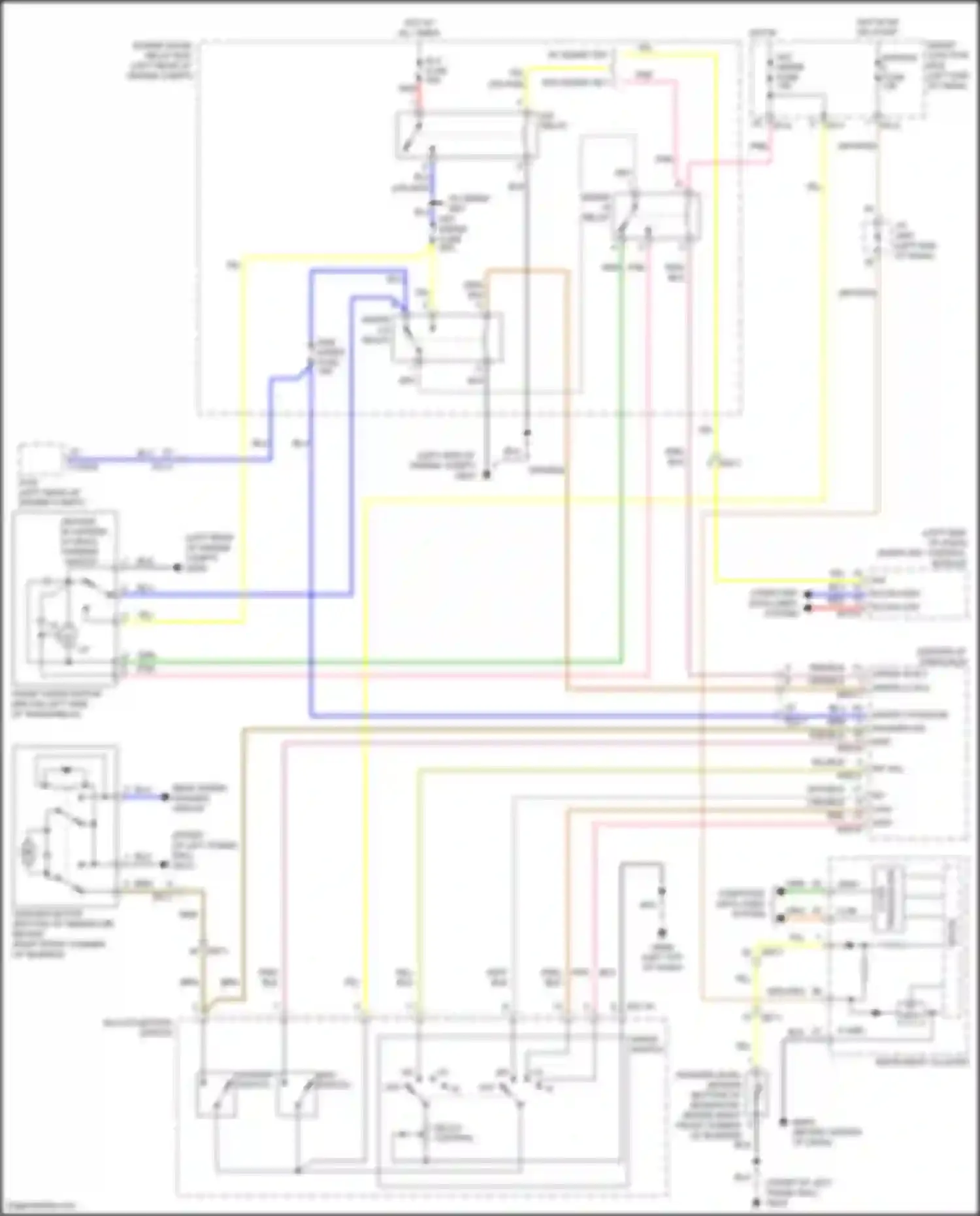 Santa Fe Hyundai III (2012-2016): Front wiper/washer circuit