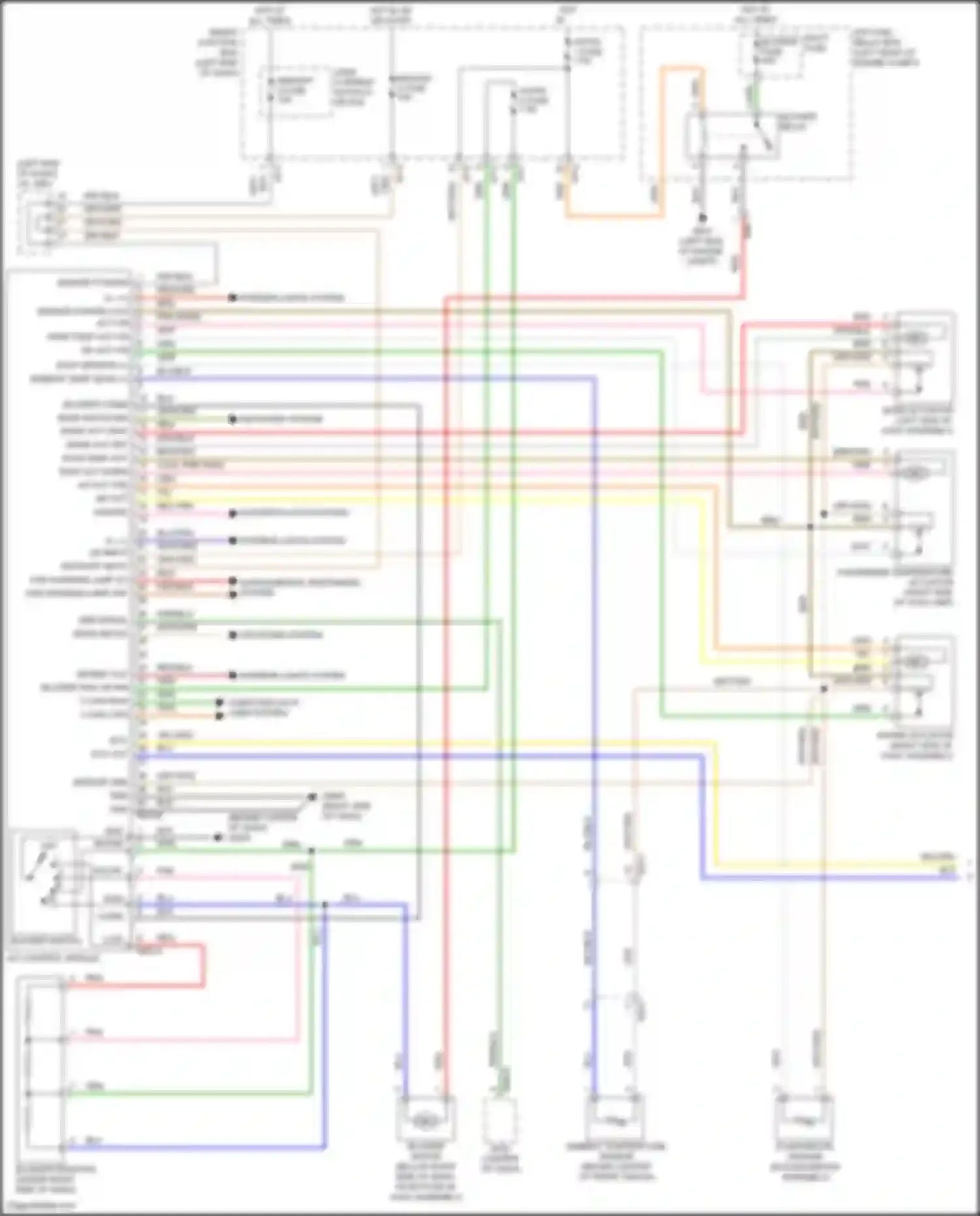 Wiring diagram a/c control module for Hyundai Santa Fe III (2012-2016) (14 of 15)