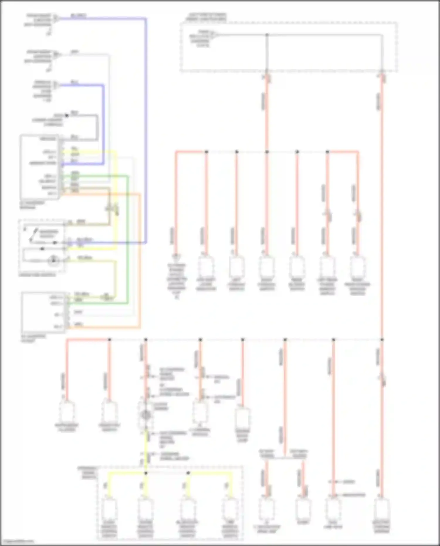 Wiring diagram a/c control module for Hyundai Santa Fe III (2012-2016) (9 of 15)