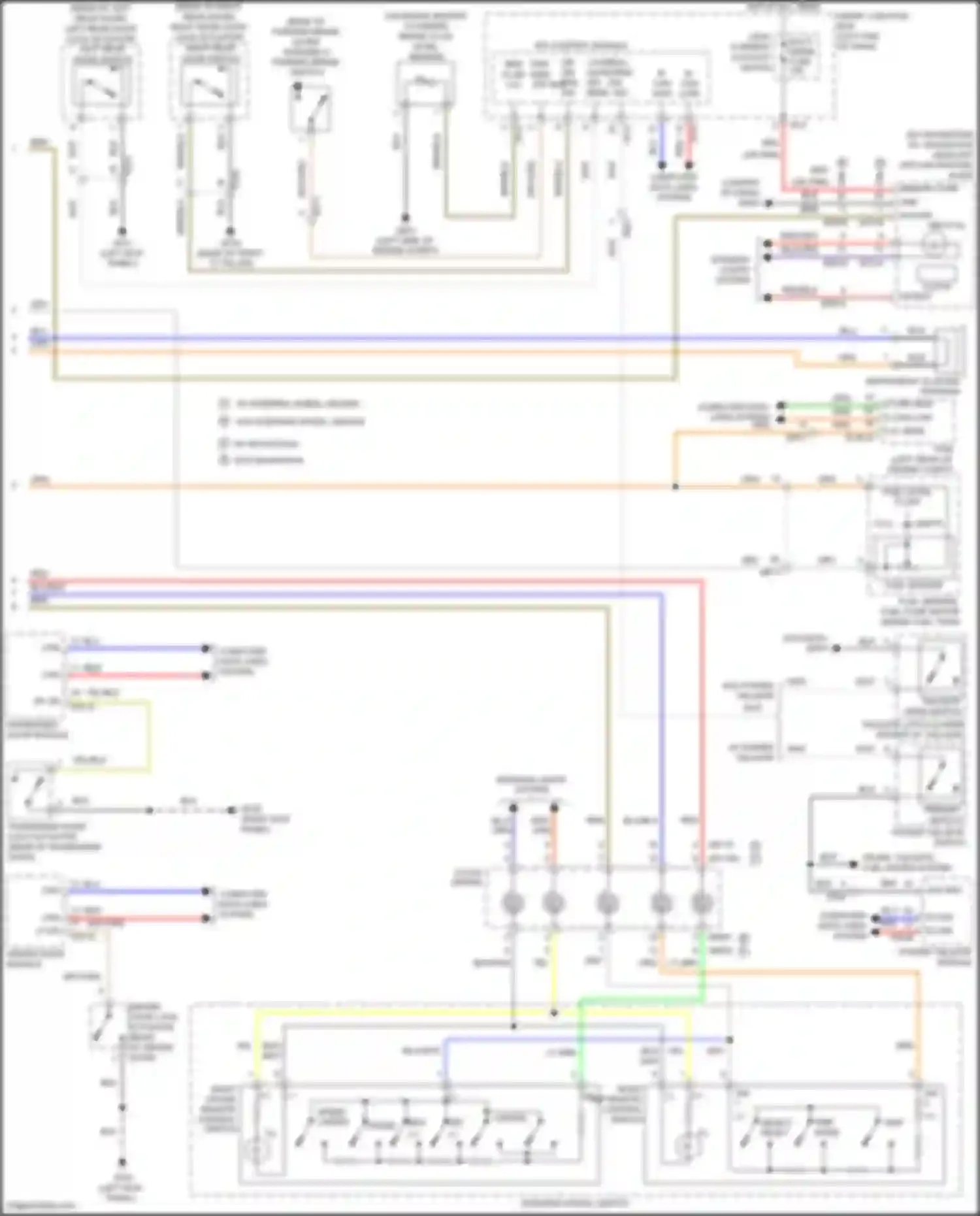 Wiring diagram acc/on input ill for Hyundai Santa Fe III (2012-2016) (1 of 2)