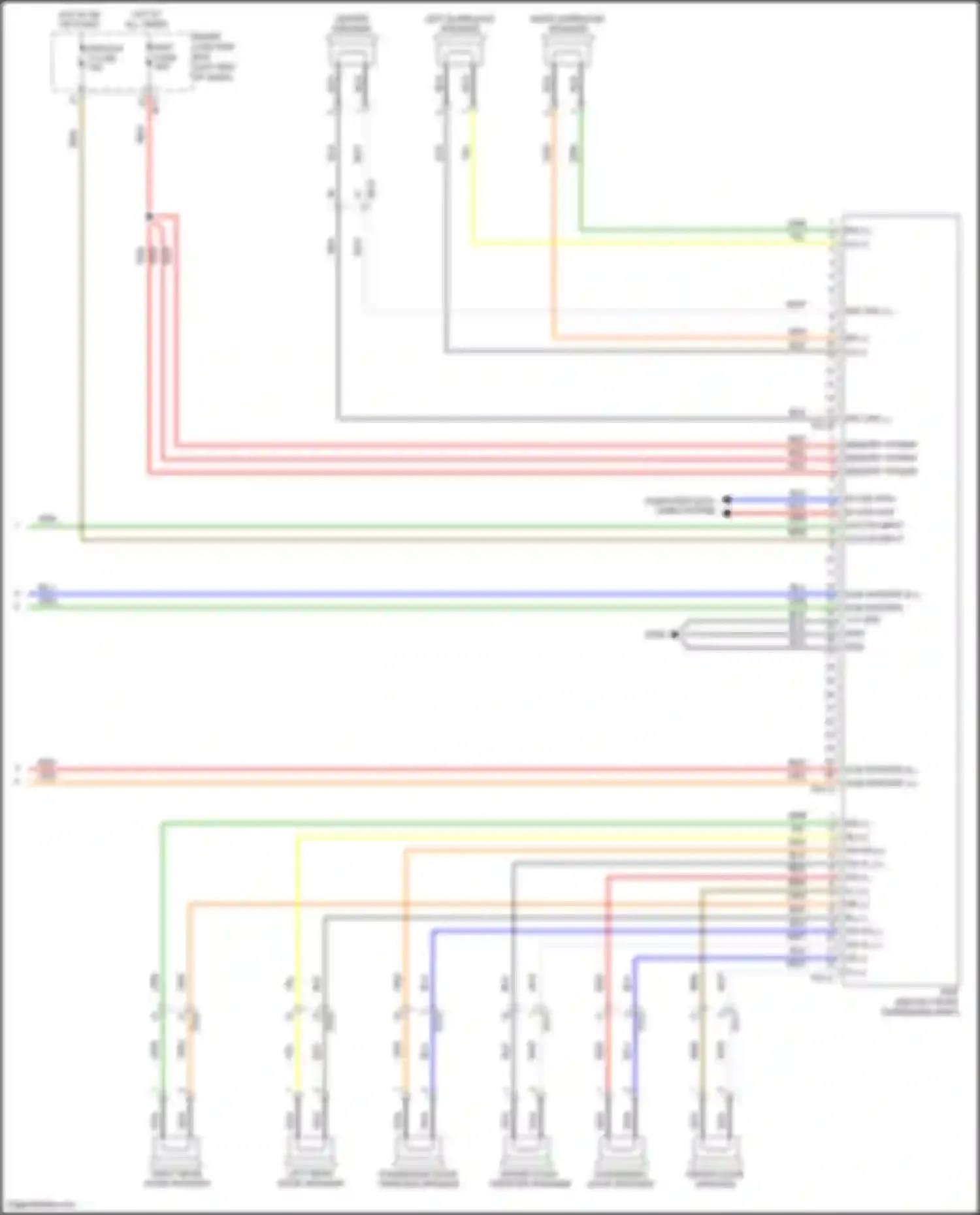 Wiring diagram acc/on input for Hyundai Santa Fe III (2012-2016) (9 of 9)