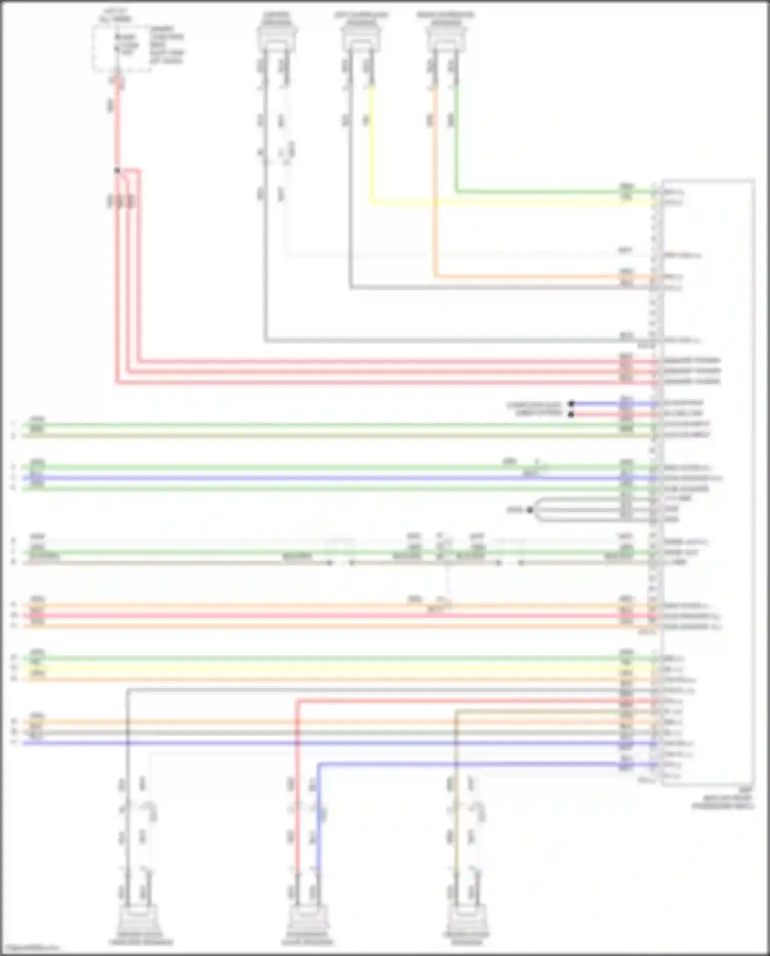 Wiring diagram acc/on input for Hyundai Santa Fe III (2012-2016) (6 of 9)