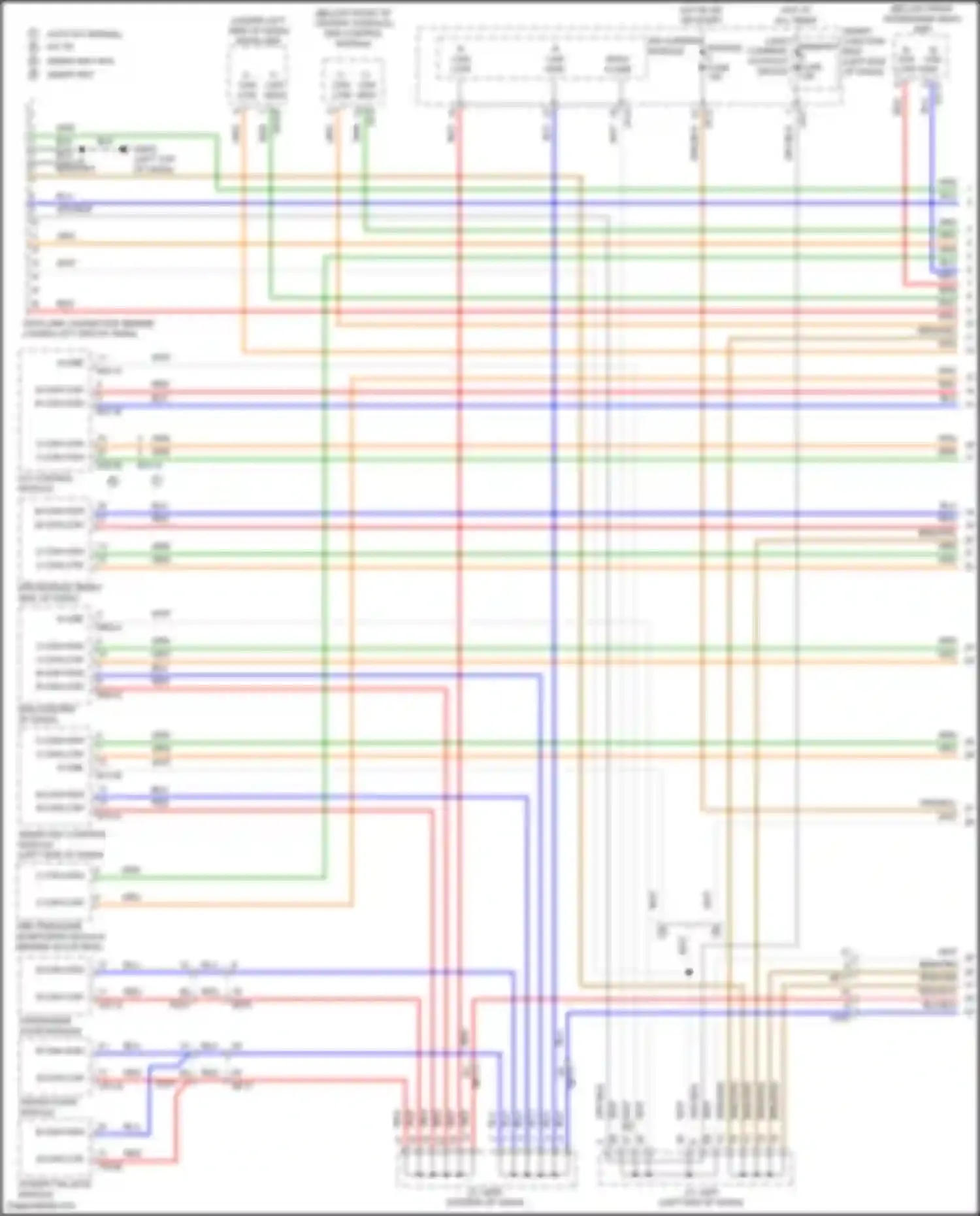 Wiring diagram auto a/c manual a/c w/ smart key w/o smart key for Hyundai Santa Fe III (2012-2016) (1 of 1)