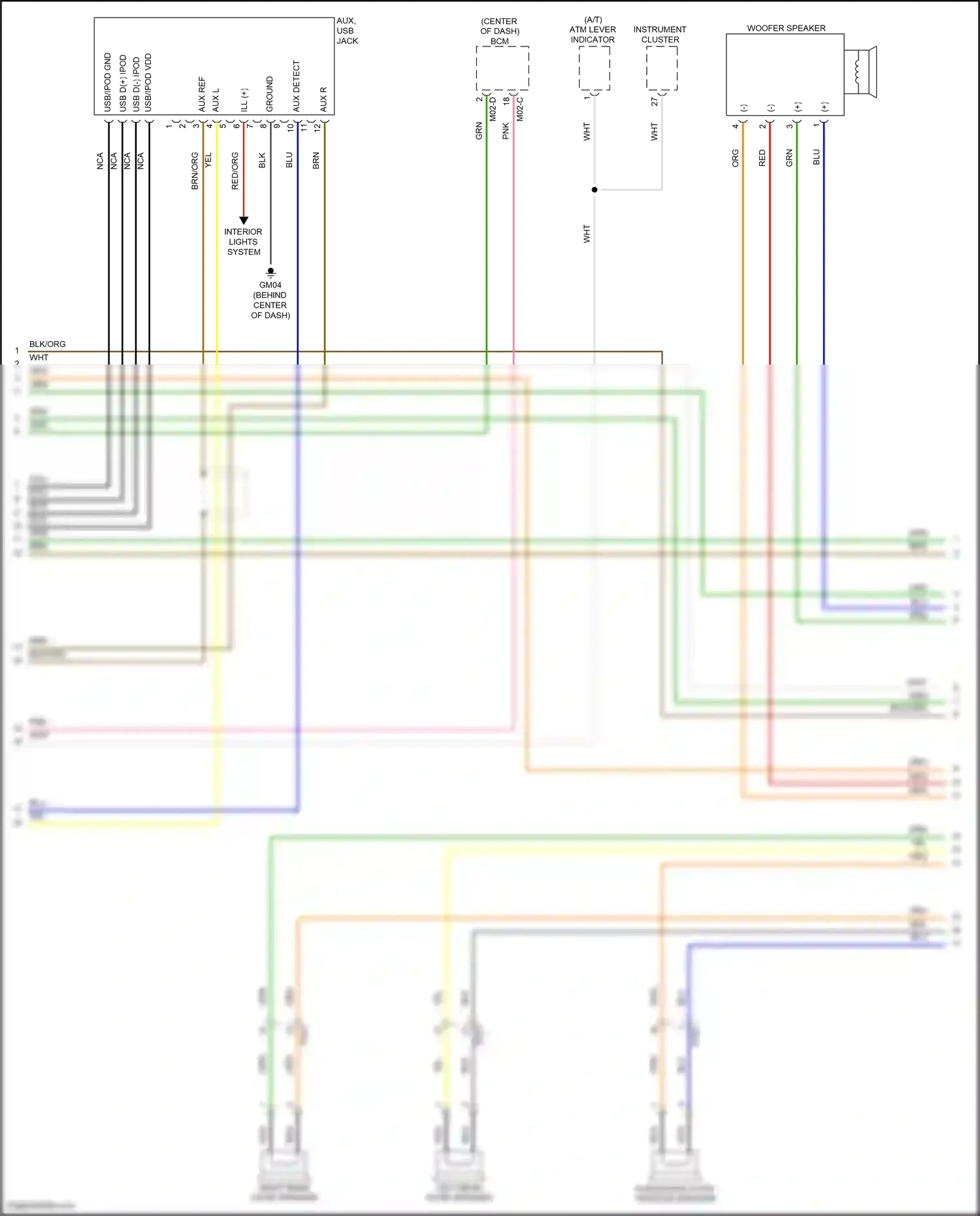 Wiring diagram aux ref for Hyundai Santa Fe III (2012-2016) (2 of 8)