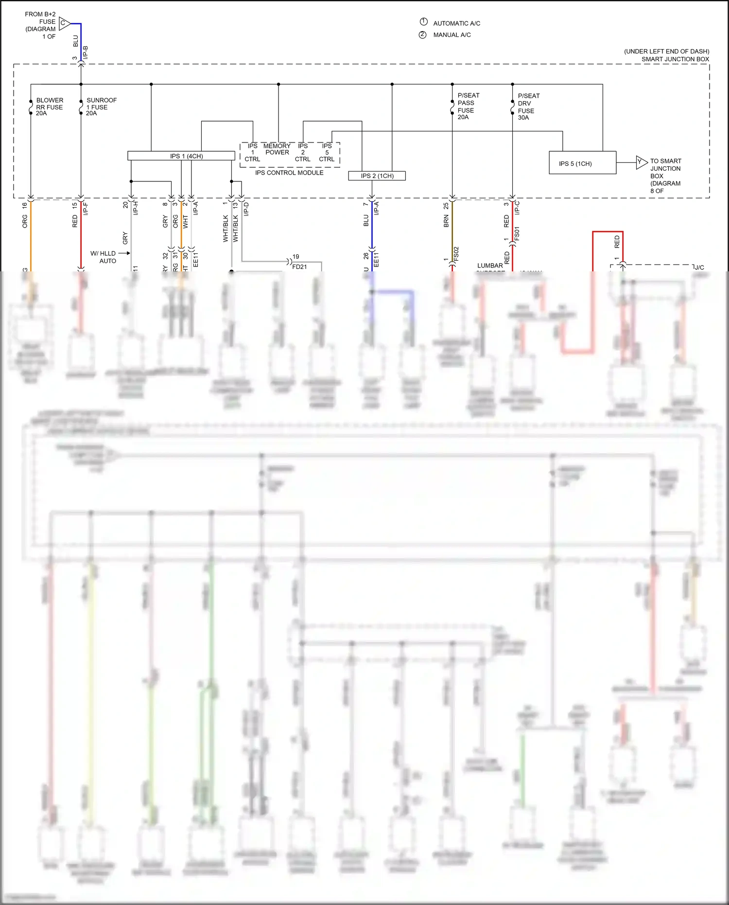 Wiring diagram blu for Hyundai Santa Fe III (2012-2016) (24 of 114)