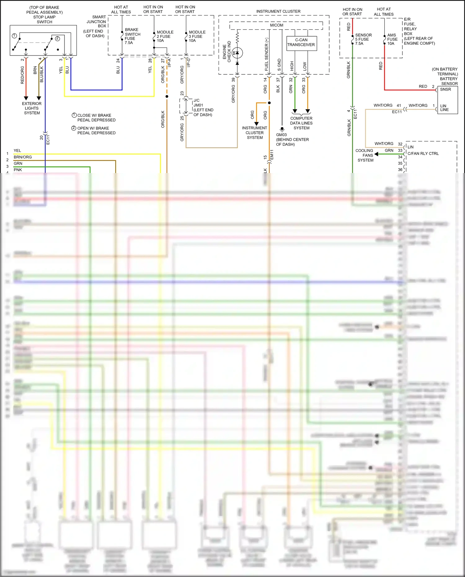 Wiring diagram blu for Hyundai Santa Fe III (2012-2016) (89 of 114)