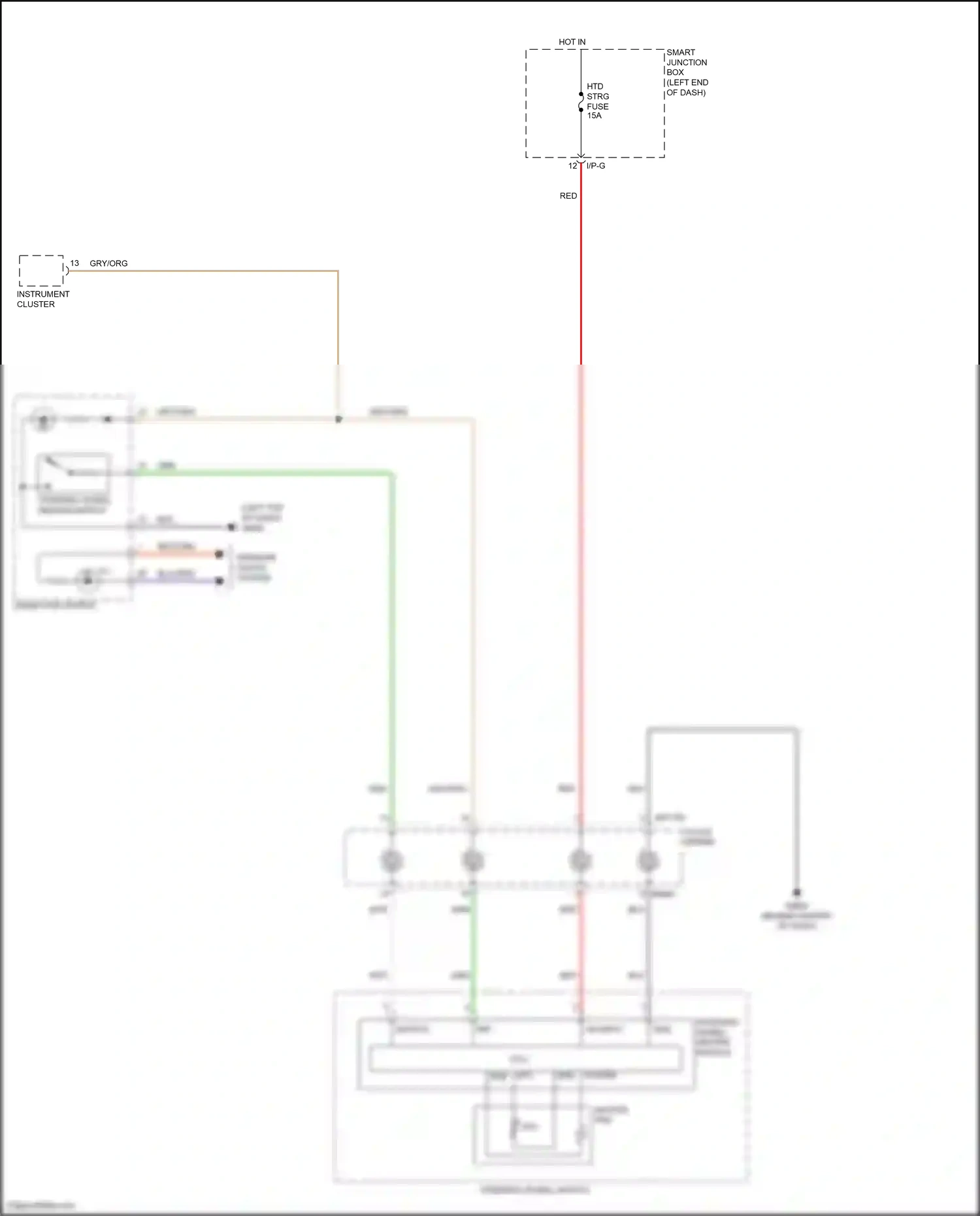 Wiring diagram clock- spring for Hyundai Santa Fe III (2012-2016) (12 of 13)