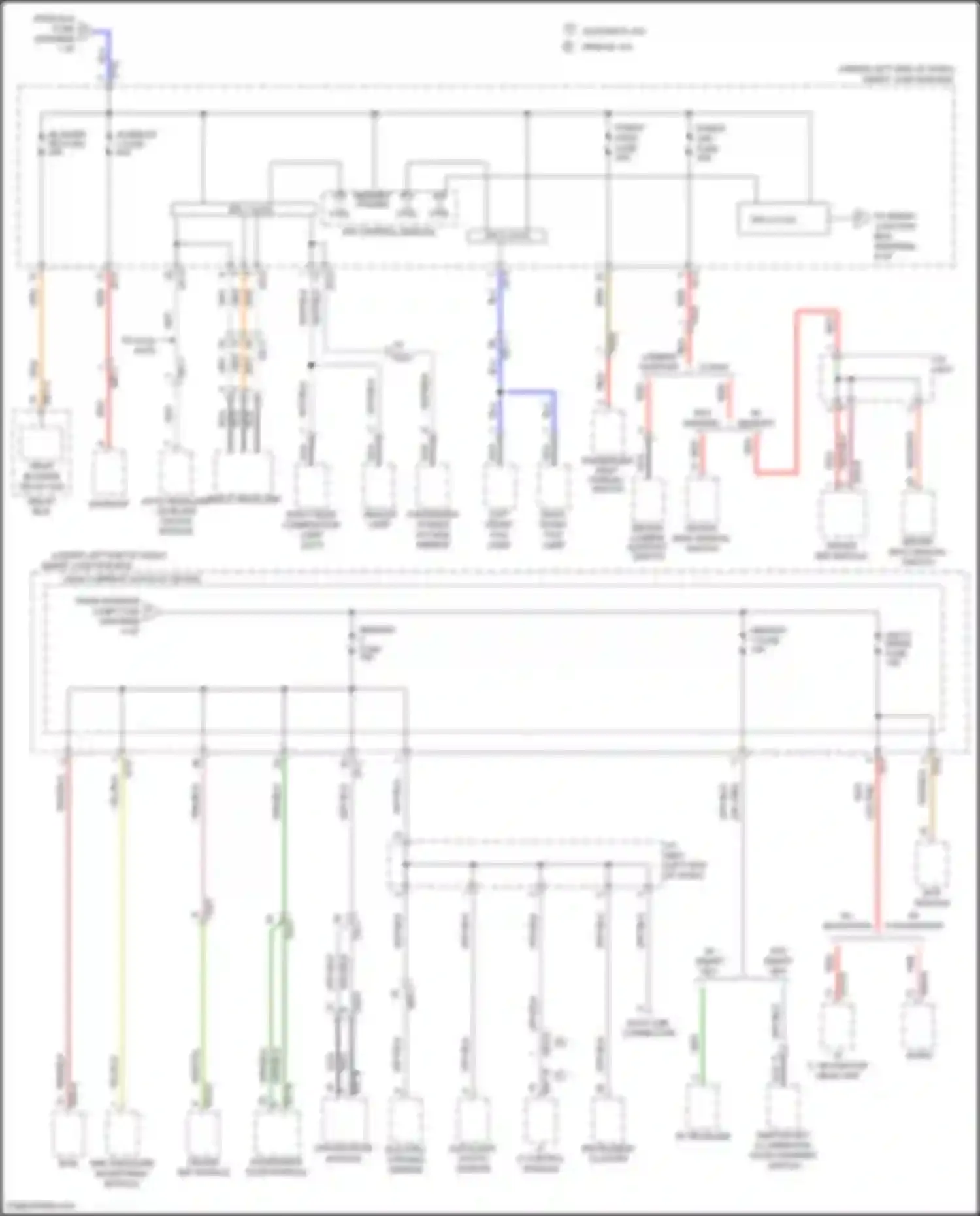 Wiring diagram data link connector for Hyundai Santa Fe III (2012-2016) (3 of 3)