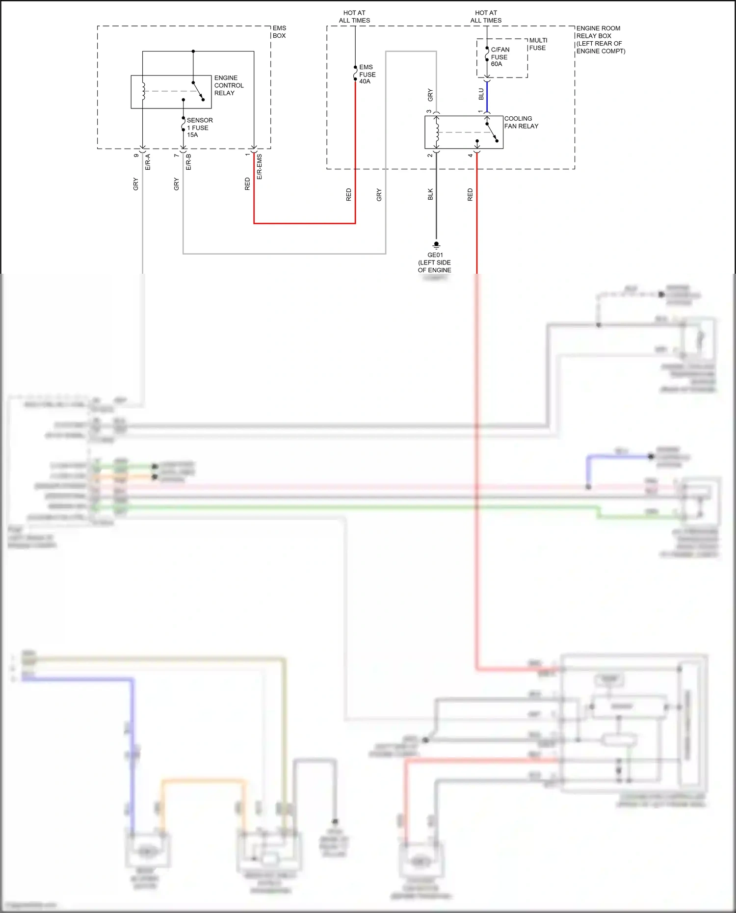 Wiring diagram ects gnd for Hyundai Santa Fe III (2012-2016) (4 of 6)