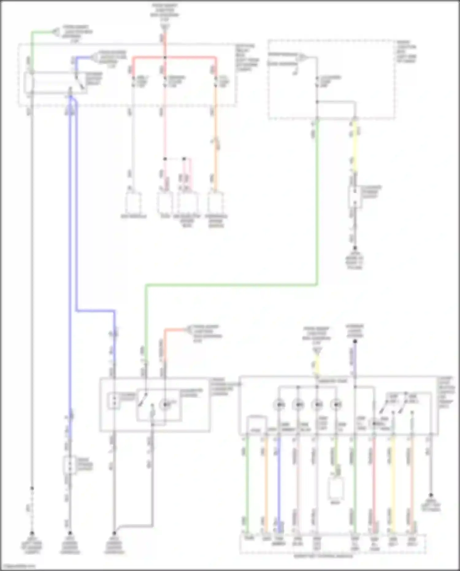Wiring diagram from smart junction box/ for Hyundai Santa Fe III (2012-2016) (1 of 1)