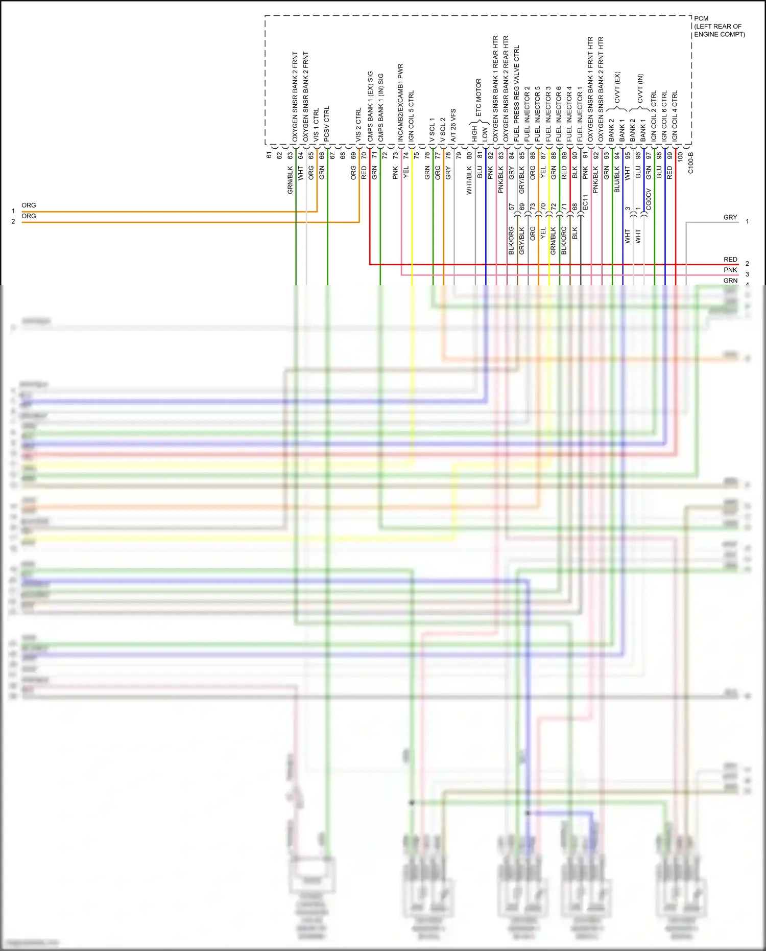 Wiring diagram ign coil 2 ctrl for Hyundai Santa Fe III (2012-2016) (1 of 1)