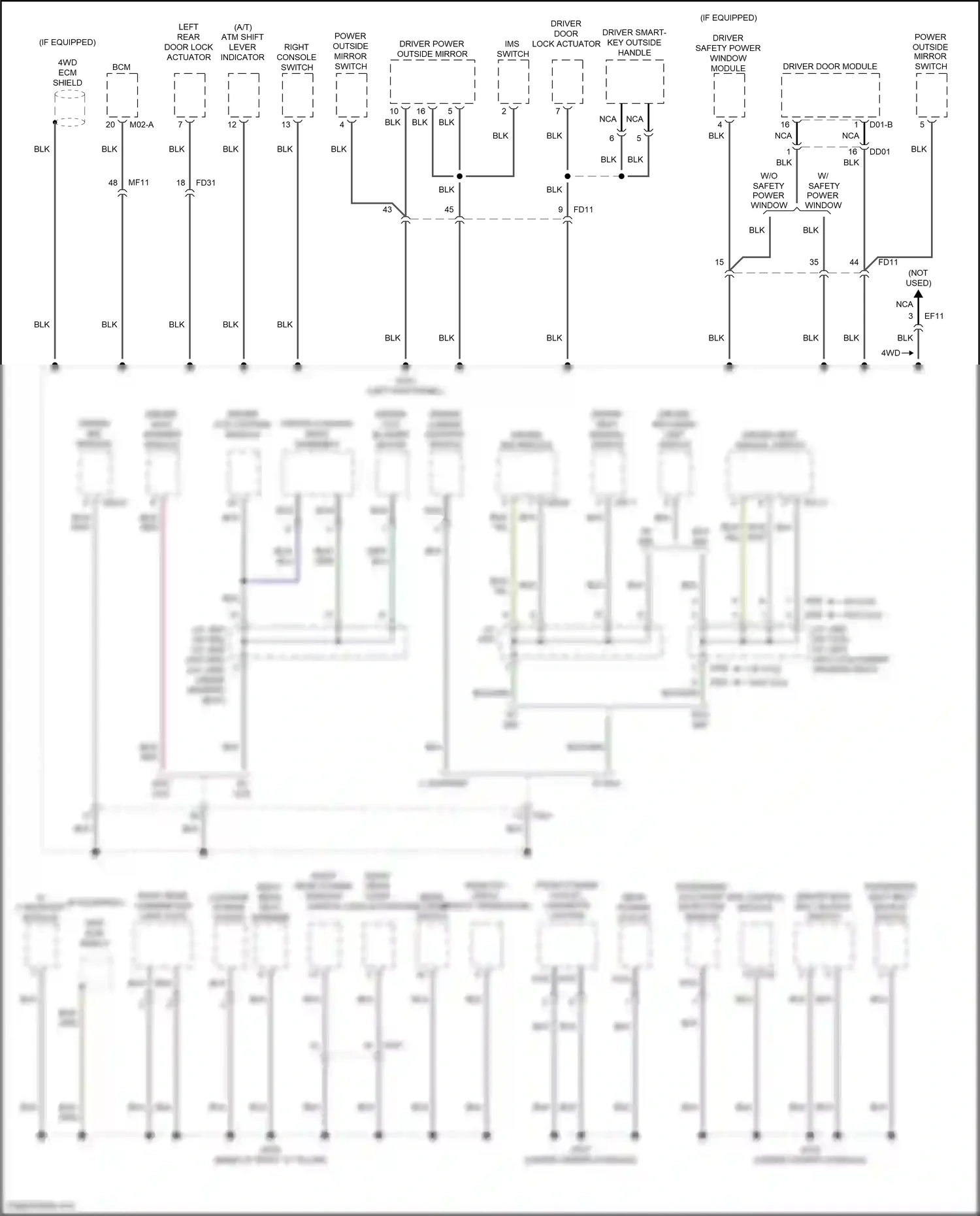 Wiring diagram ims switch for Hyundai Santa Fe III (2012-2016) (2 of 3)