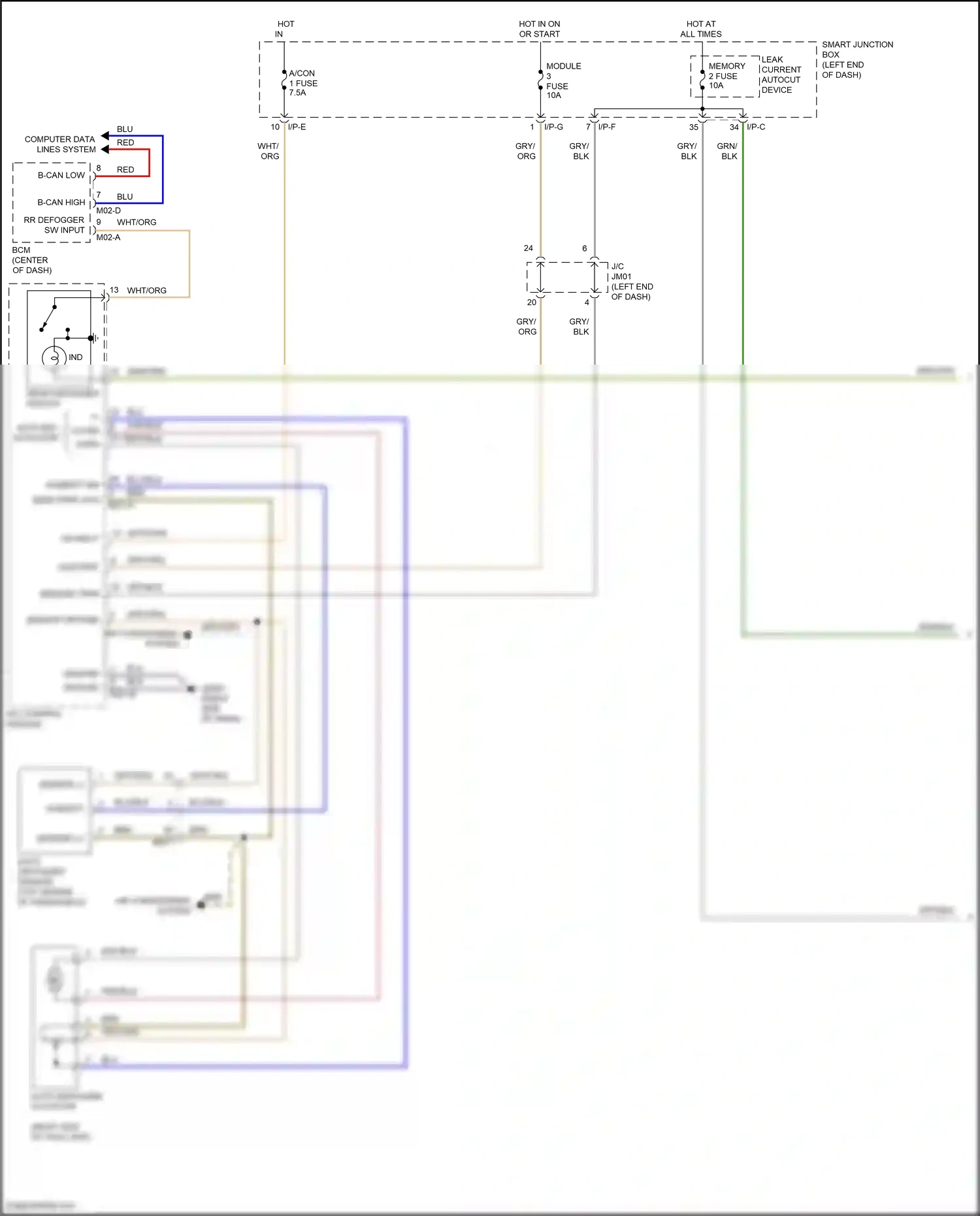 Wiring diagram i/p-e for Hyundai Santa Fe III (2012-2016) (24 of 36)