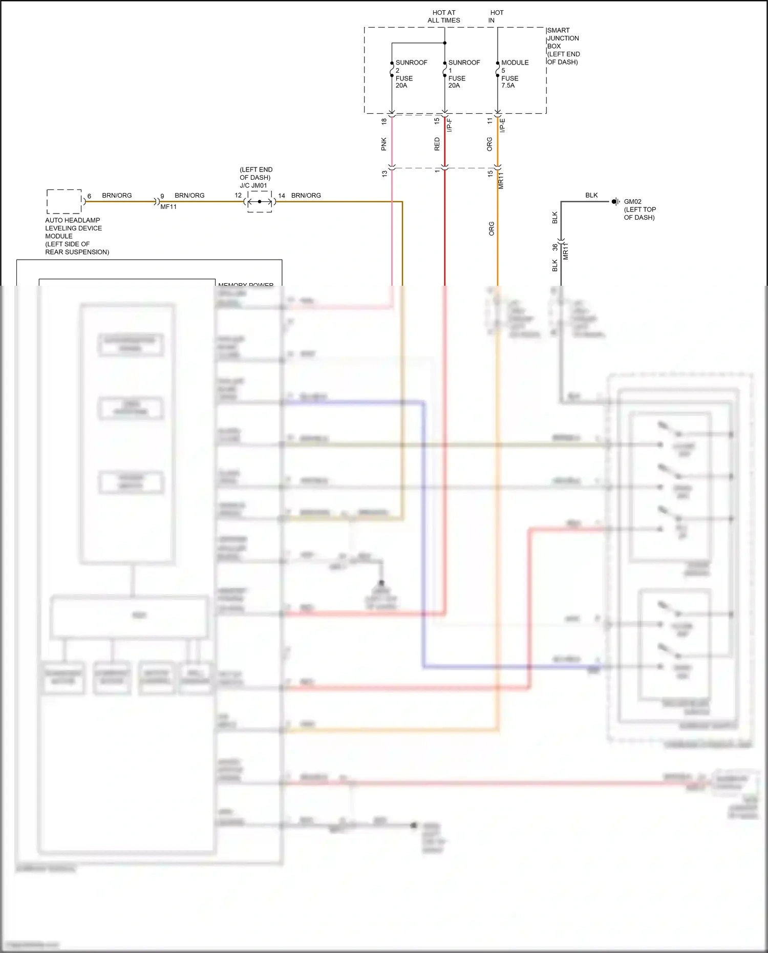 Wiring diagram i/p-e for Hyundai Santa Fe III (2012-2016) (15 of 36)