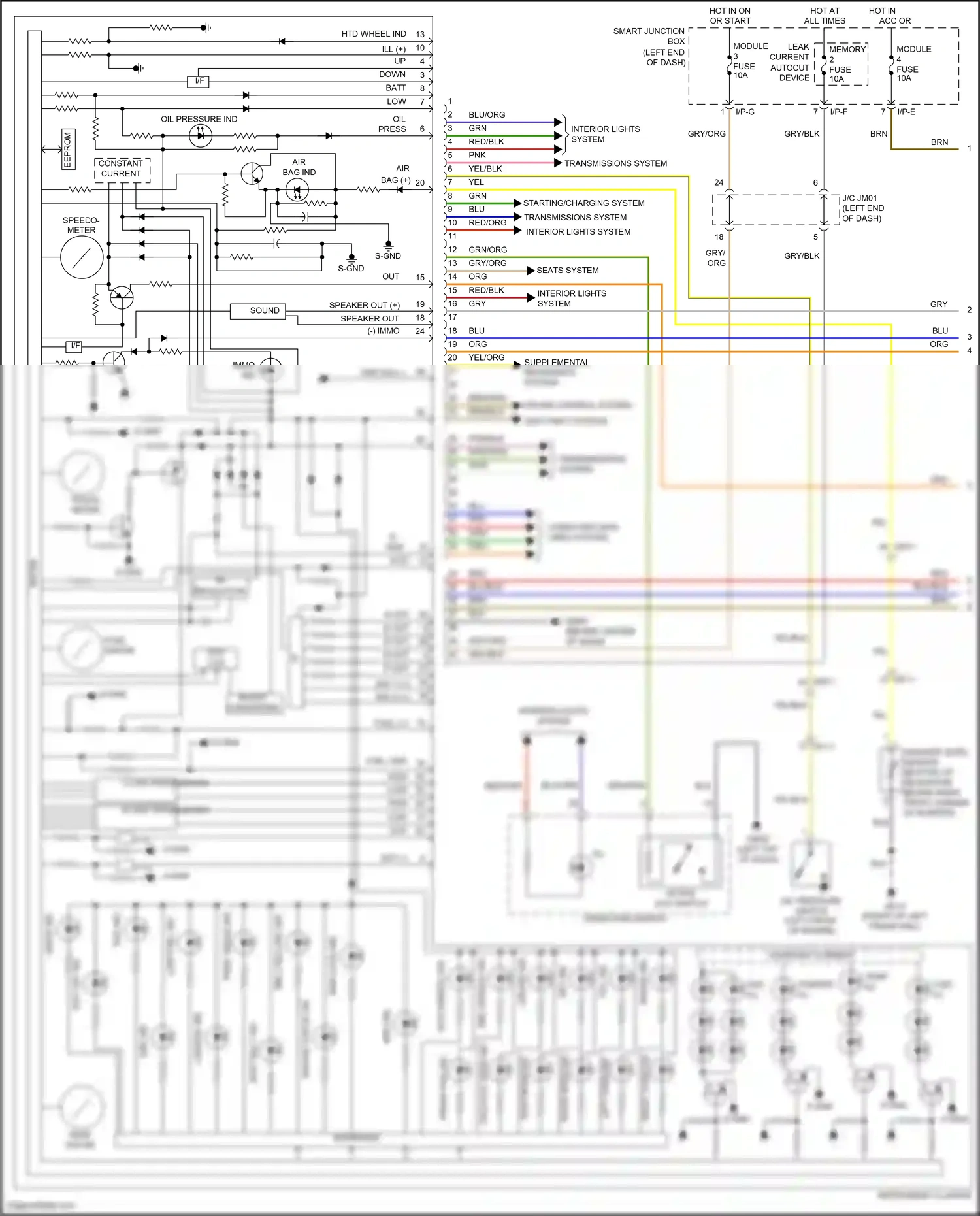 Wiring diagram i/p-e for Hyundai Santa Fe III (2012-2016) (13 of 36)