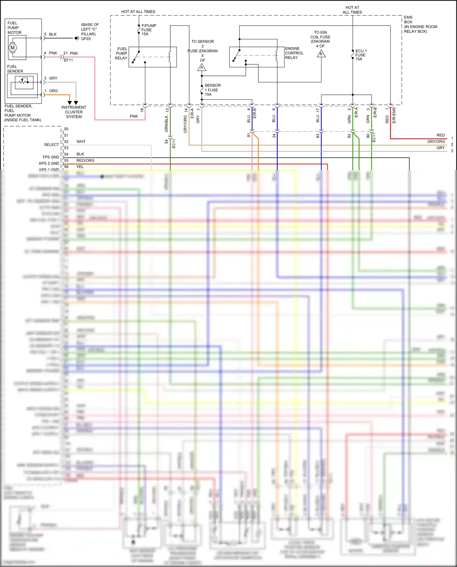 Wiring diagram memory power for Hyundai Santa Fe III (2012-2016) (26 of 26)