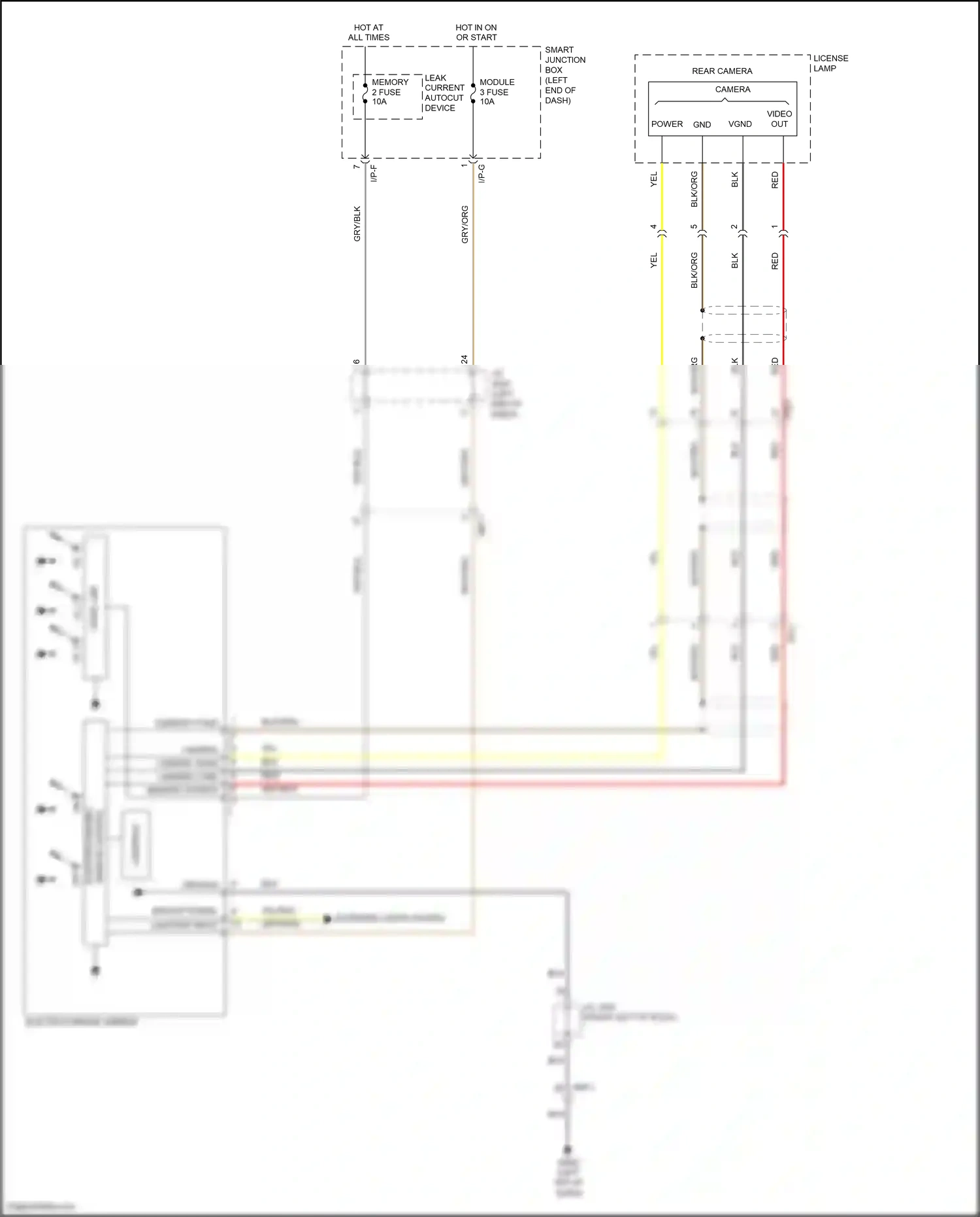 Wiring diagram memory power for Hyundai Santa Fe III (2012-2016) (1 of 26)