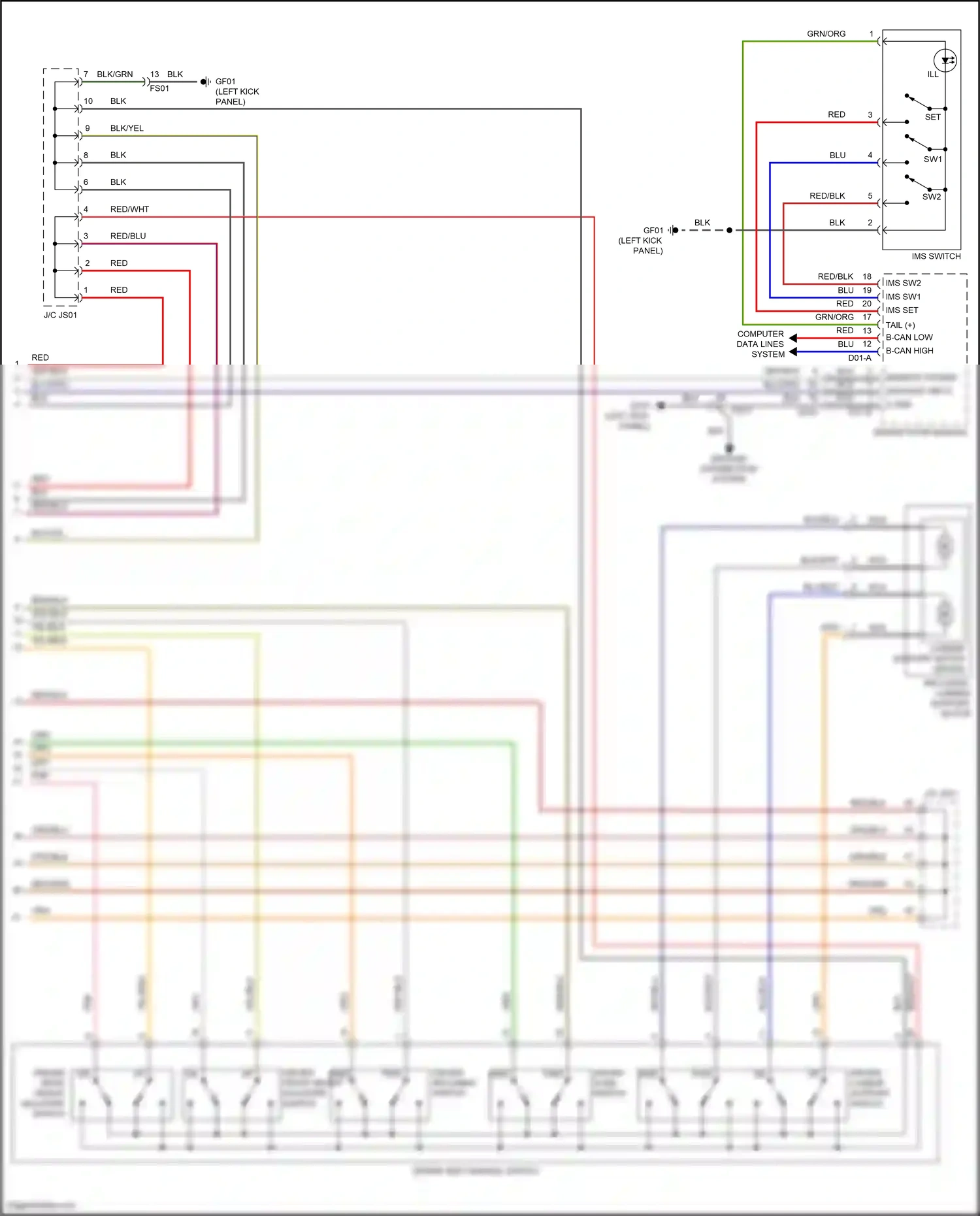 Wiring diagram memory power for Hyundai Santa Fe III (2012-2016) (22 of 26)