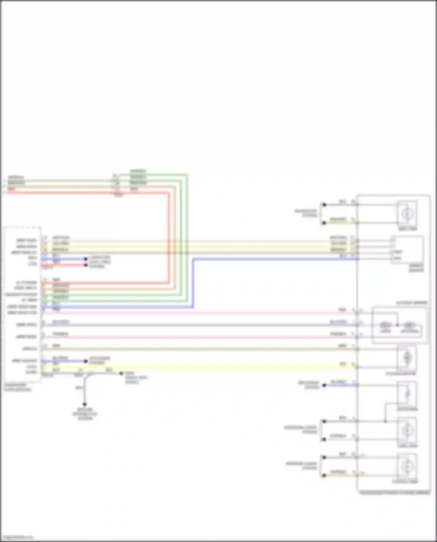 Wiring diagram mirror sensor for Hyundai Santa Fe III (2012-2016) (2 of 2)