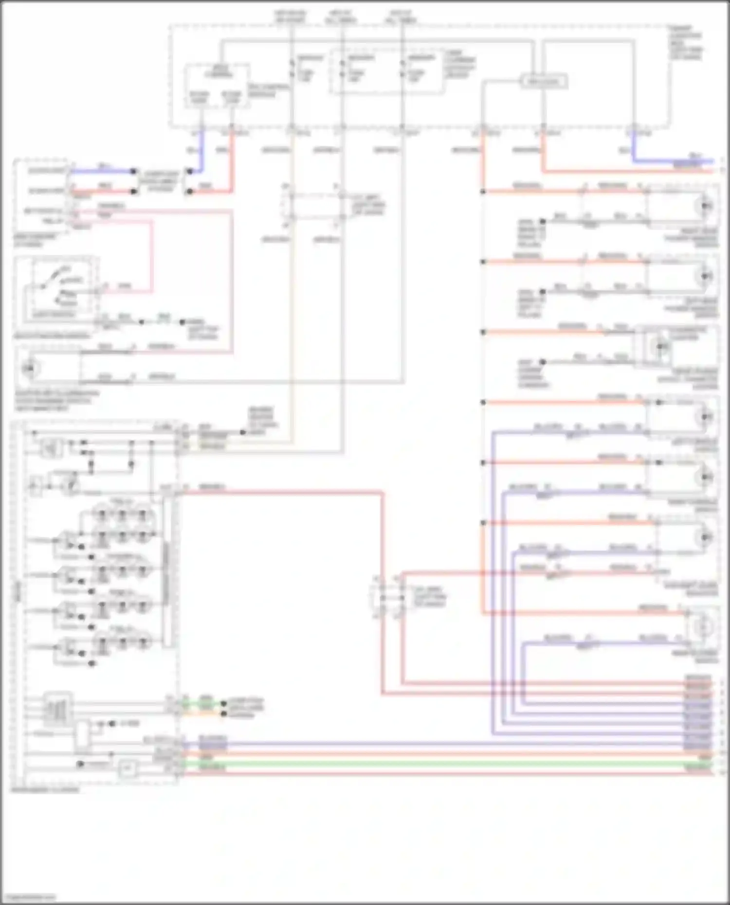 Wiring diagram multi- function switch for Hyundai Santa Fe III (2012-2016) (7 of 10)