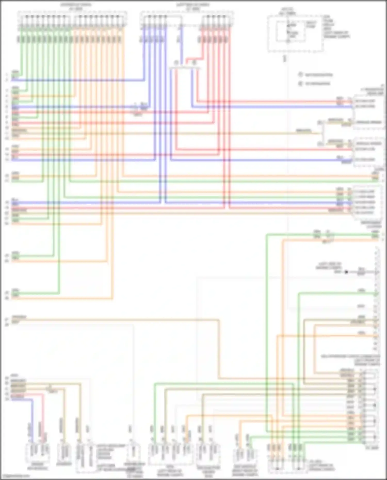 Wiring diagram multipurpose check connector for Hyundai Santa Fe III (2012-2016) (1 of 2)