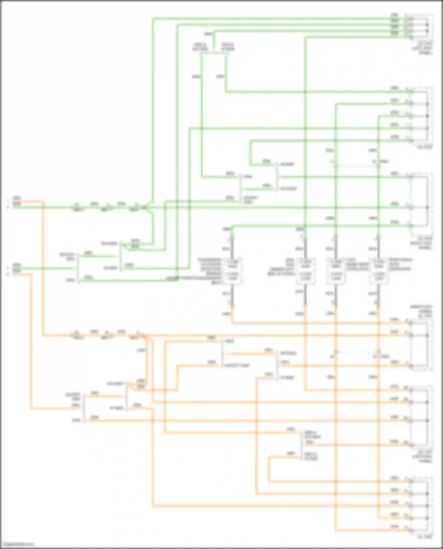 Wiring diagram passenger occupant detection sensor for Hyundai Santa Fe III (2012-2016) (1 of 4)