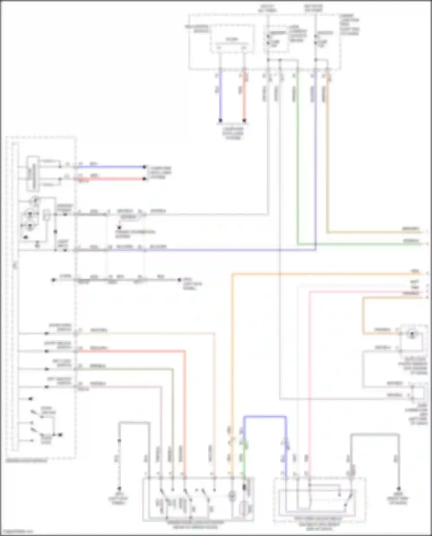 Wiring diagram power distribution system for Hyundai Santa Fe III (2012-2016) (1 of 7)