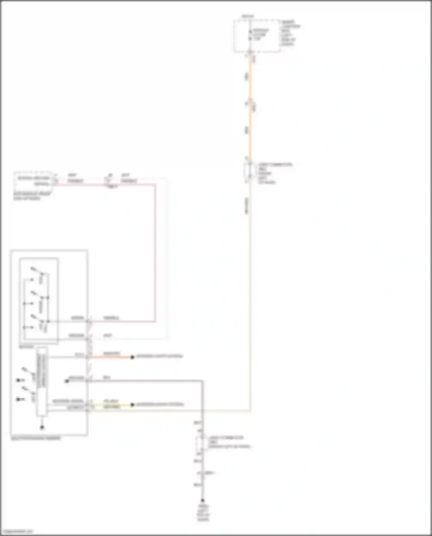 Wiring diagram reverse signal for Hyundai Santa Fe III (2012-2016) (1 of 1)