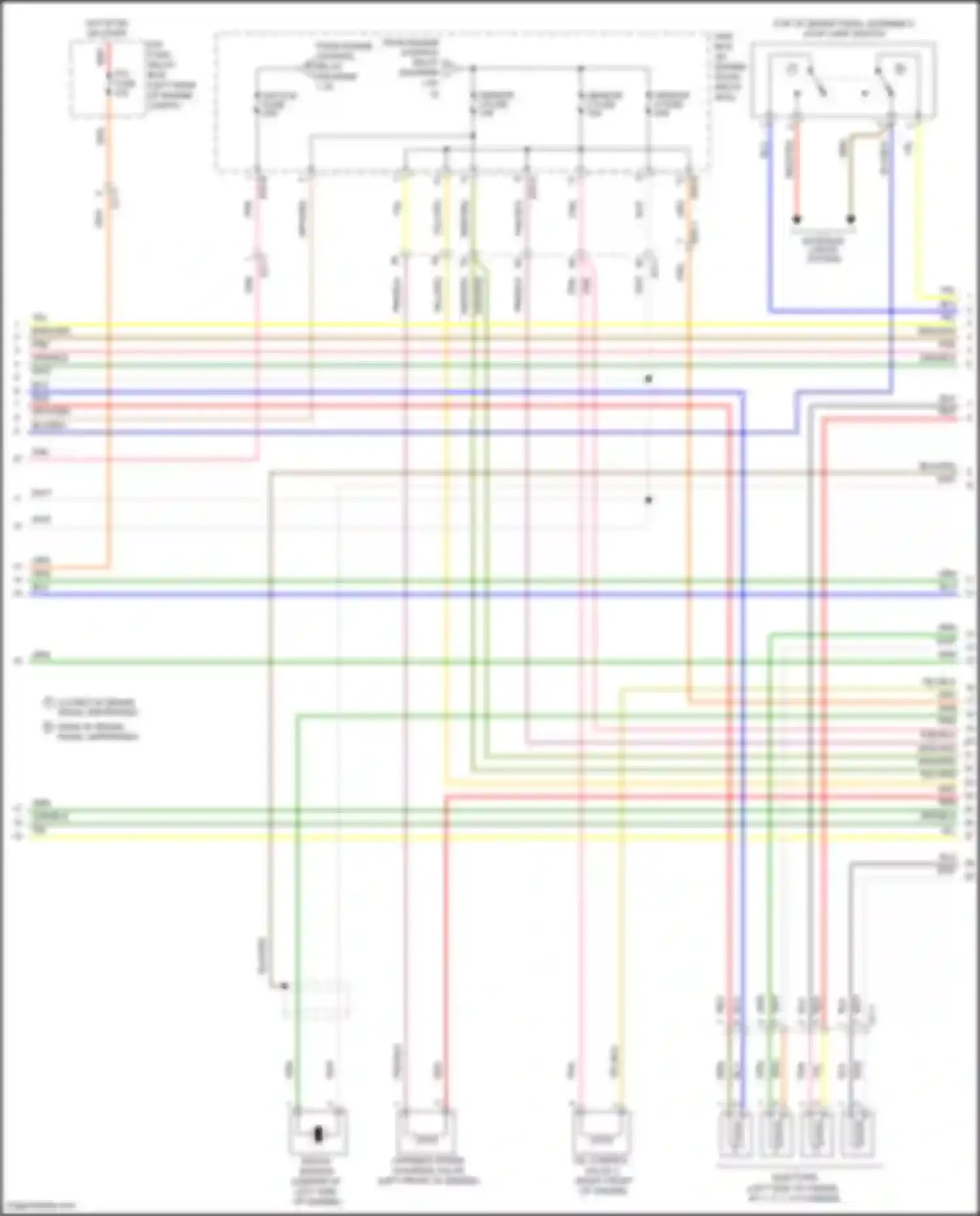 Wiring diagram sensor 3 fuse for Hyundai Santa Fe III (2012-2016) (2 of 3)