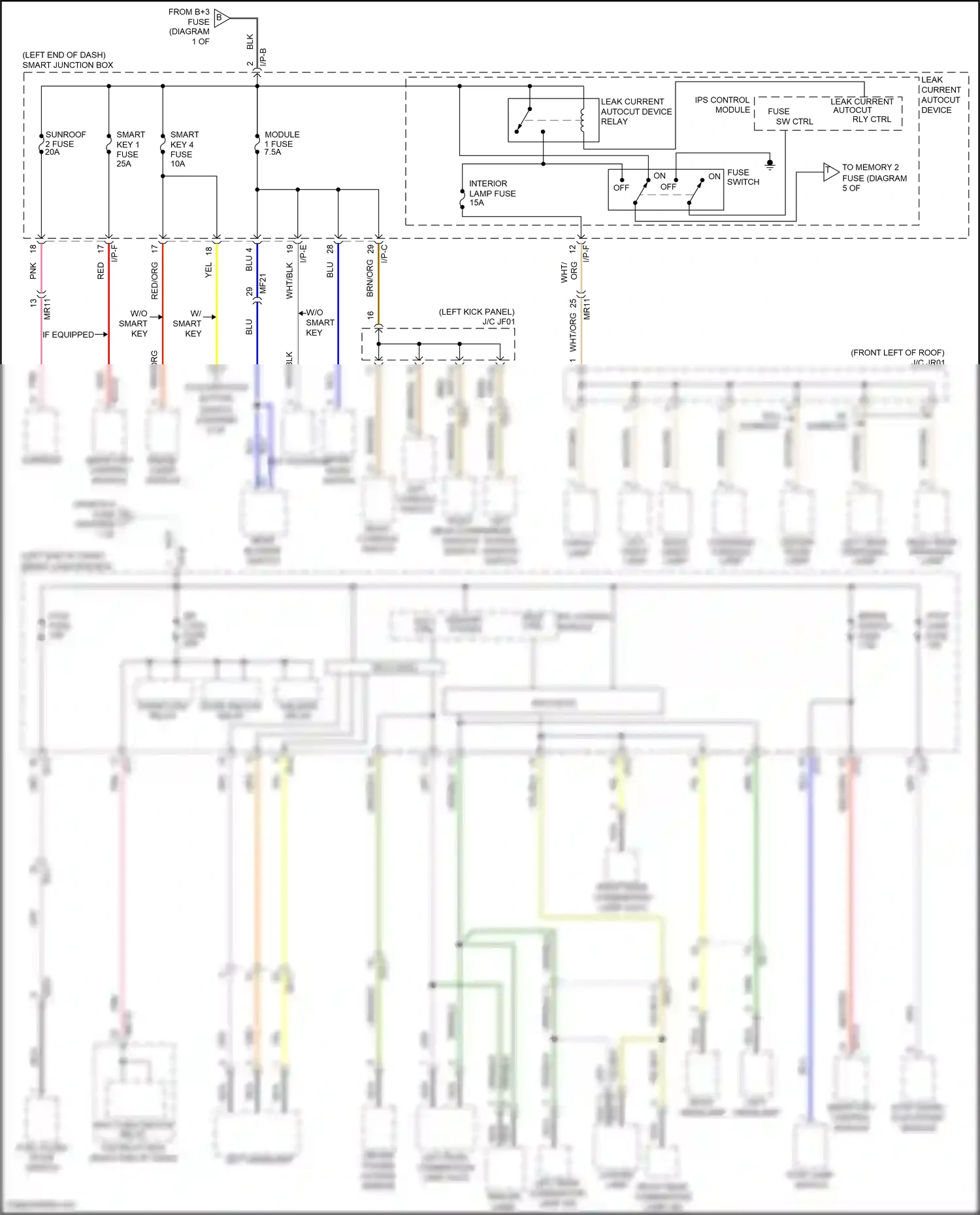 Wiring diagram smart key control module for Hyundai Santa Fe III (2012-2016) (8 of 22)