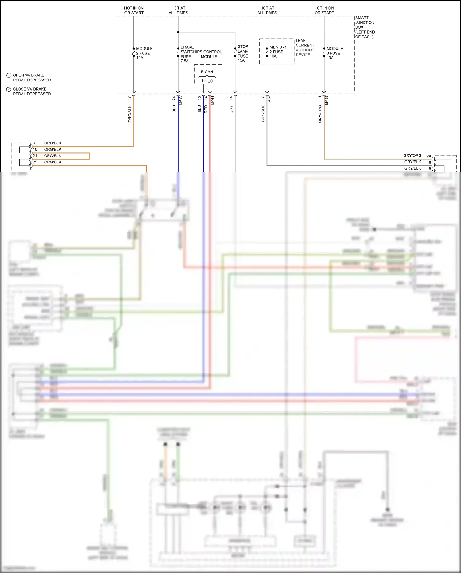 Wiring diagram smart key control module for Hyundai Santa Fe III (2012-2016) (11 of 22)
