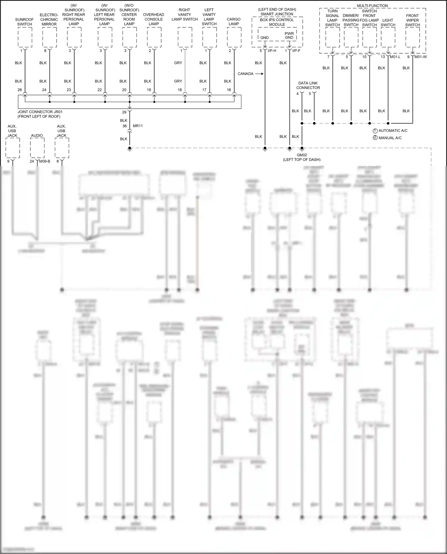 Wiring diagram smart key control module for Hyundai Santa Fe III (2012-2016) (12 of 22)