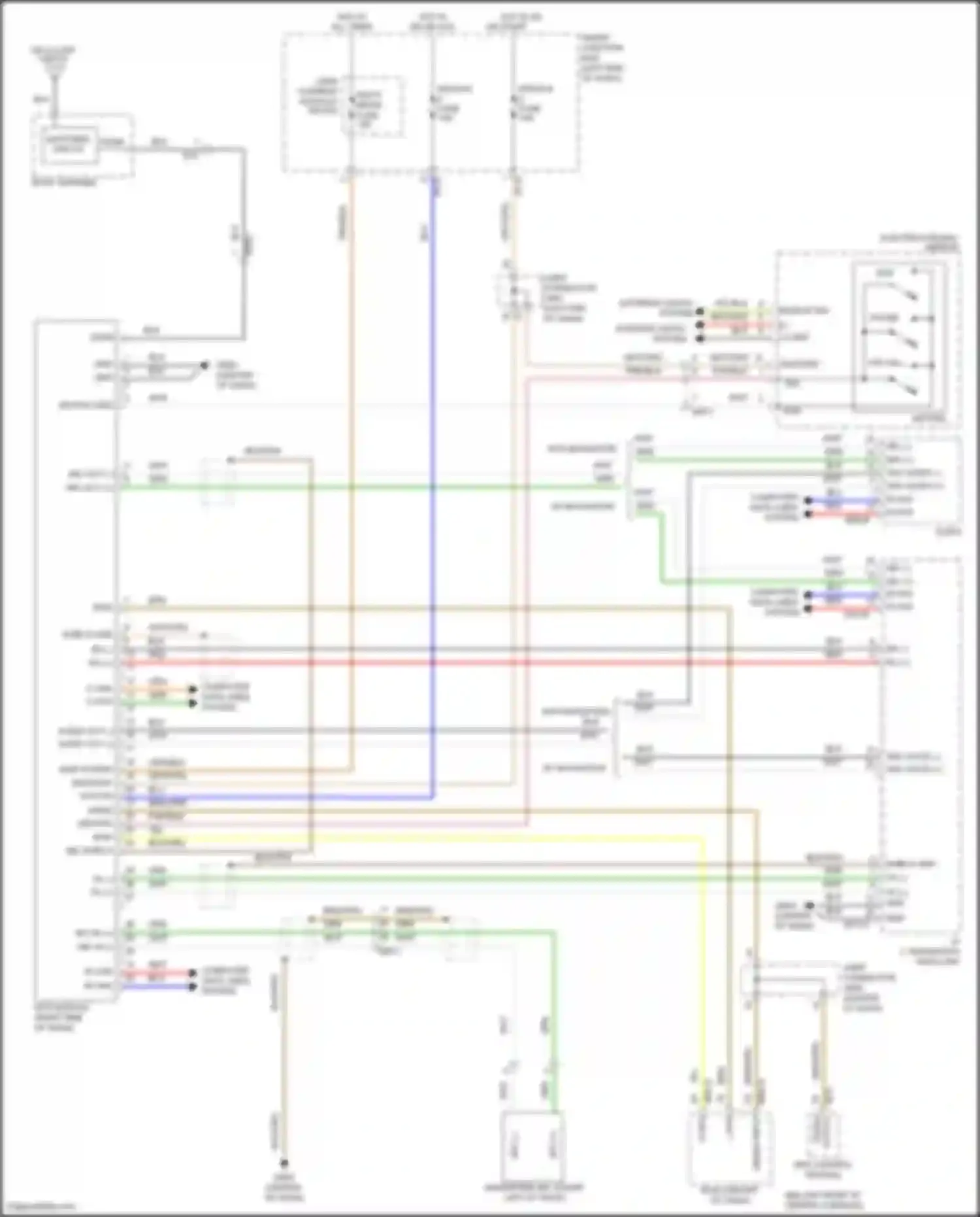 Wiring diagram srs control module for Hyundai Santa Fe III (2012-2016) (3 of 6)