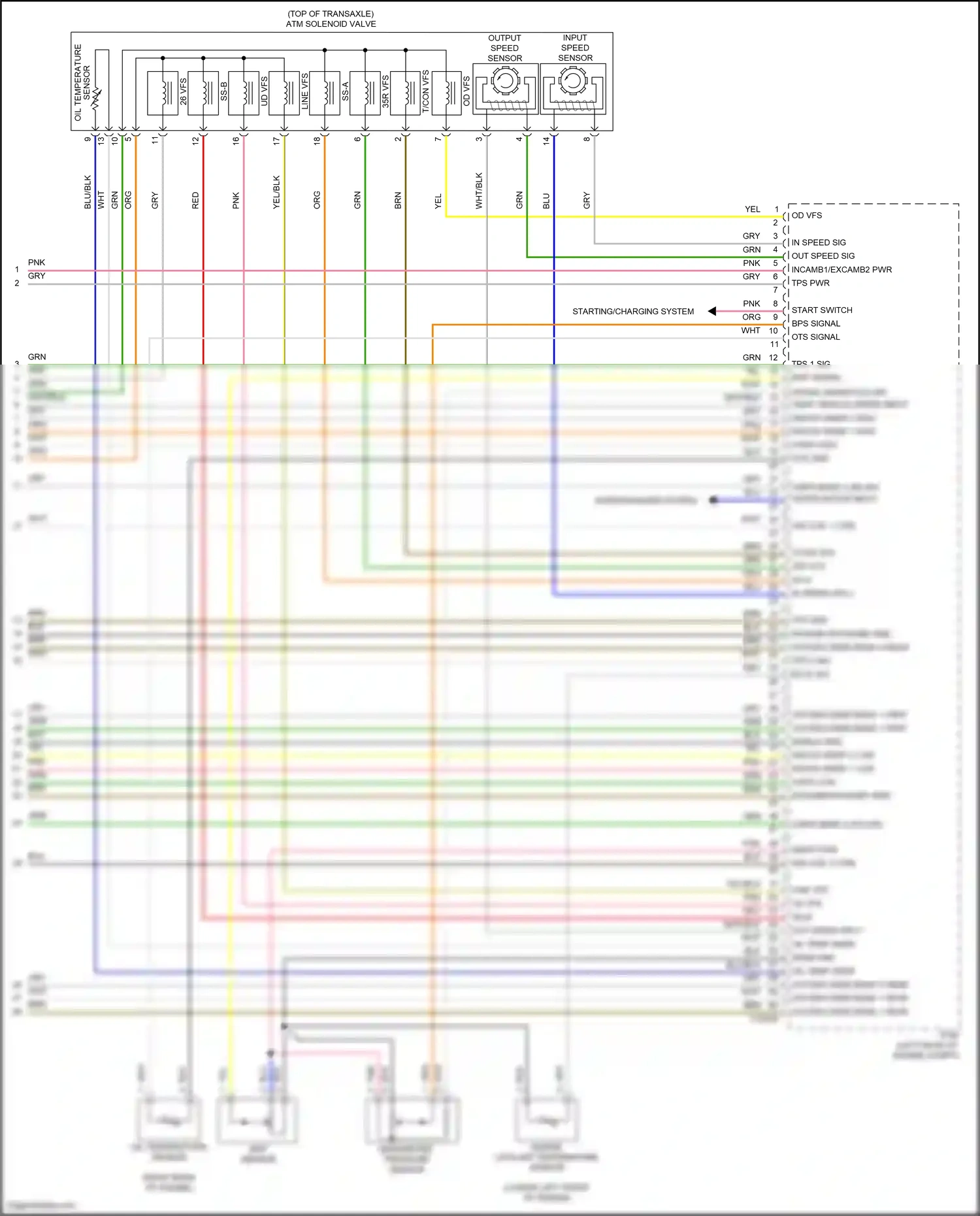 Wiring diagram start switch for Hyundai Santa Fe III (2012-2016) (3 of 3)