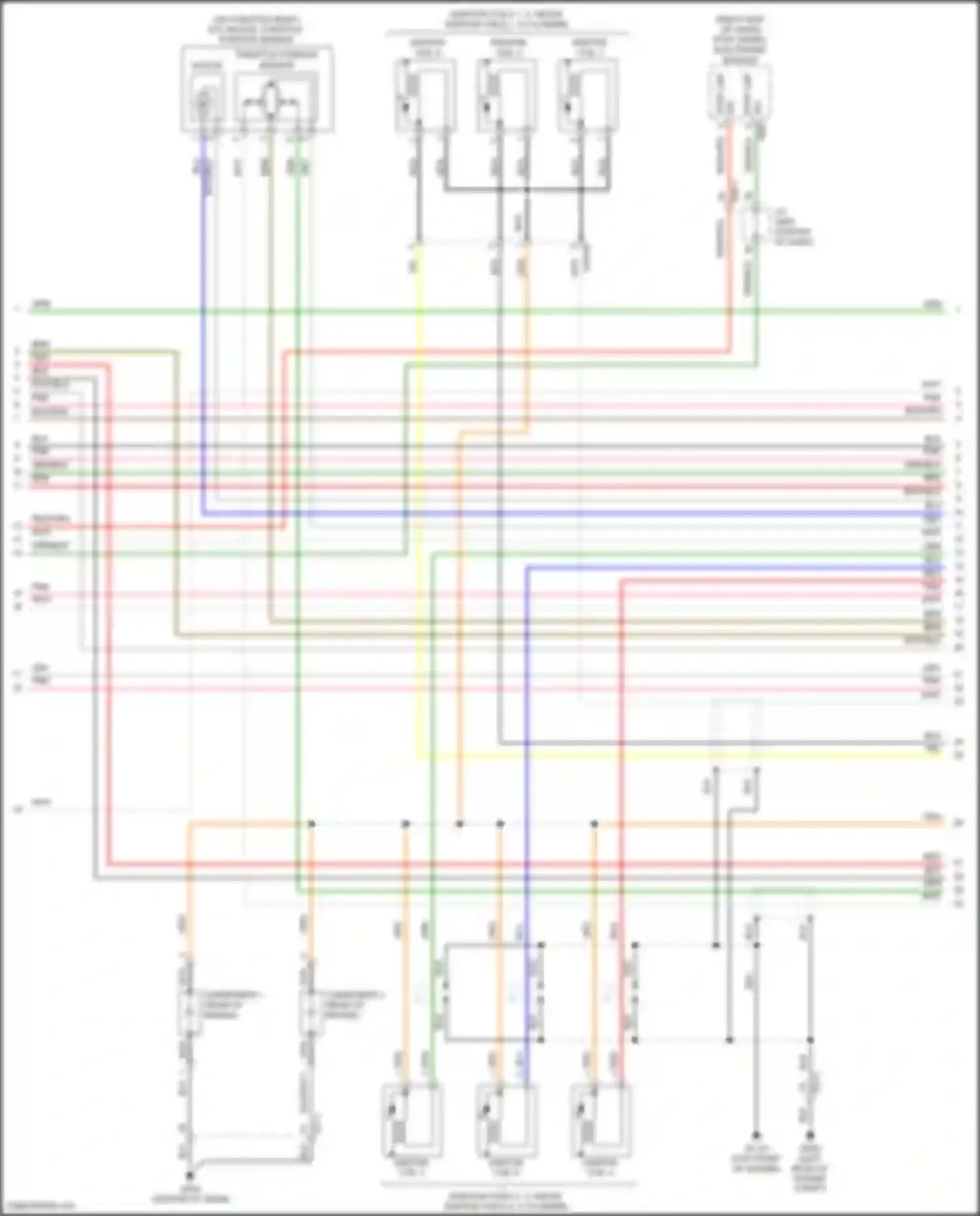 Wiring diagram throttle position sensor for Hyundai Santa Fe III (2012-2016) (4 of 4)