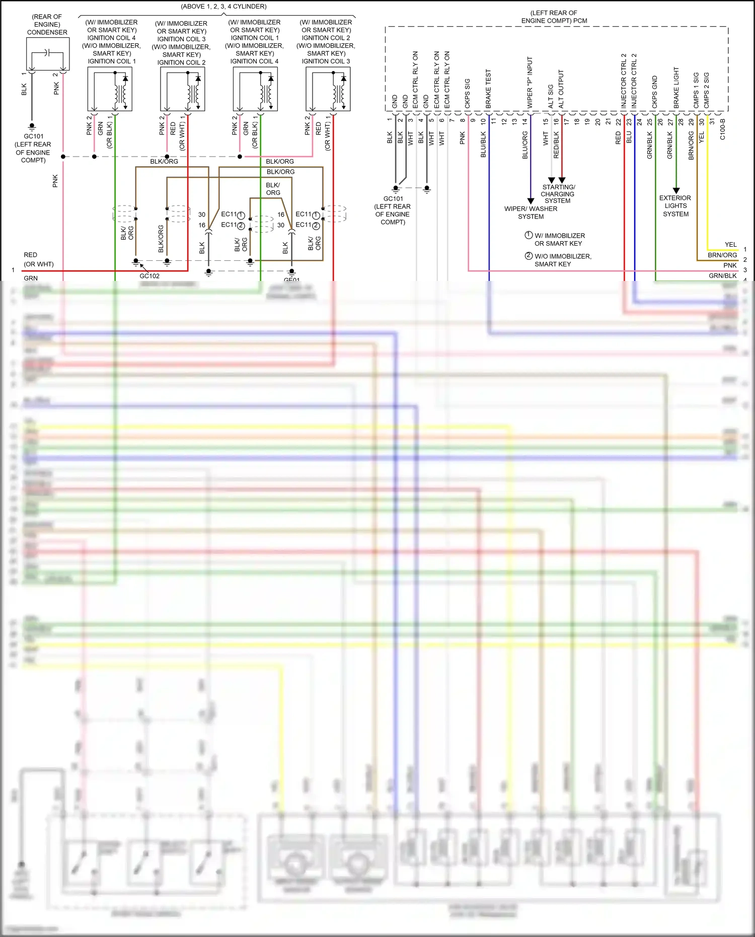 Wiring diagram up shift for Hyundai Santa Fe III (2012-2016) (5 of 7)