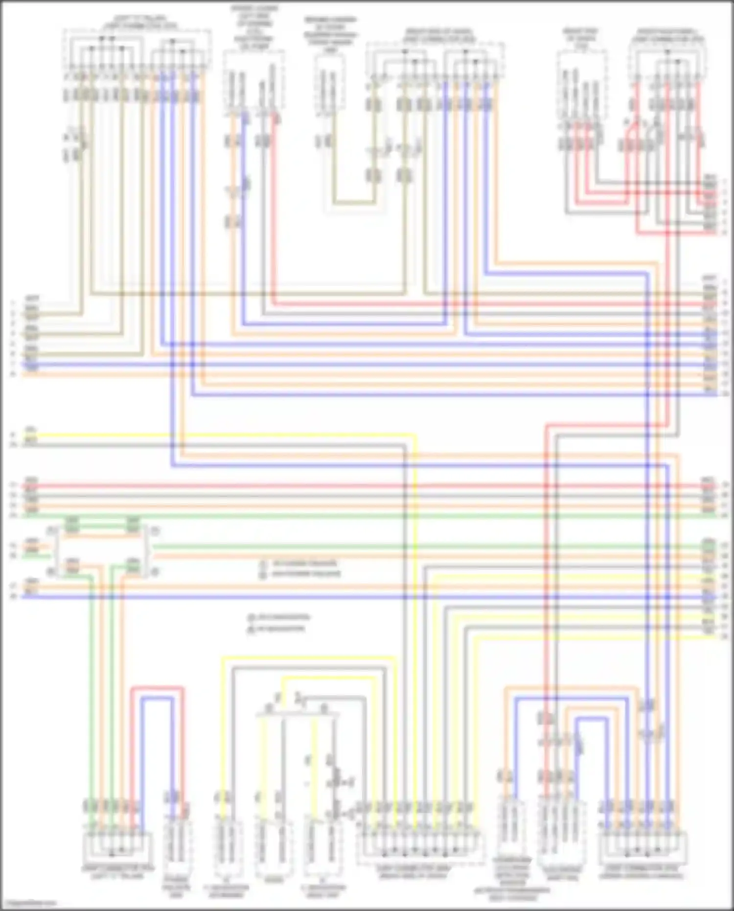 Santa Fe Hyundai IV facelift (2020-2024): Computer data lines circuit, except hybrid (2 of 3)