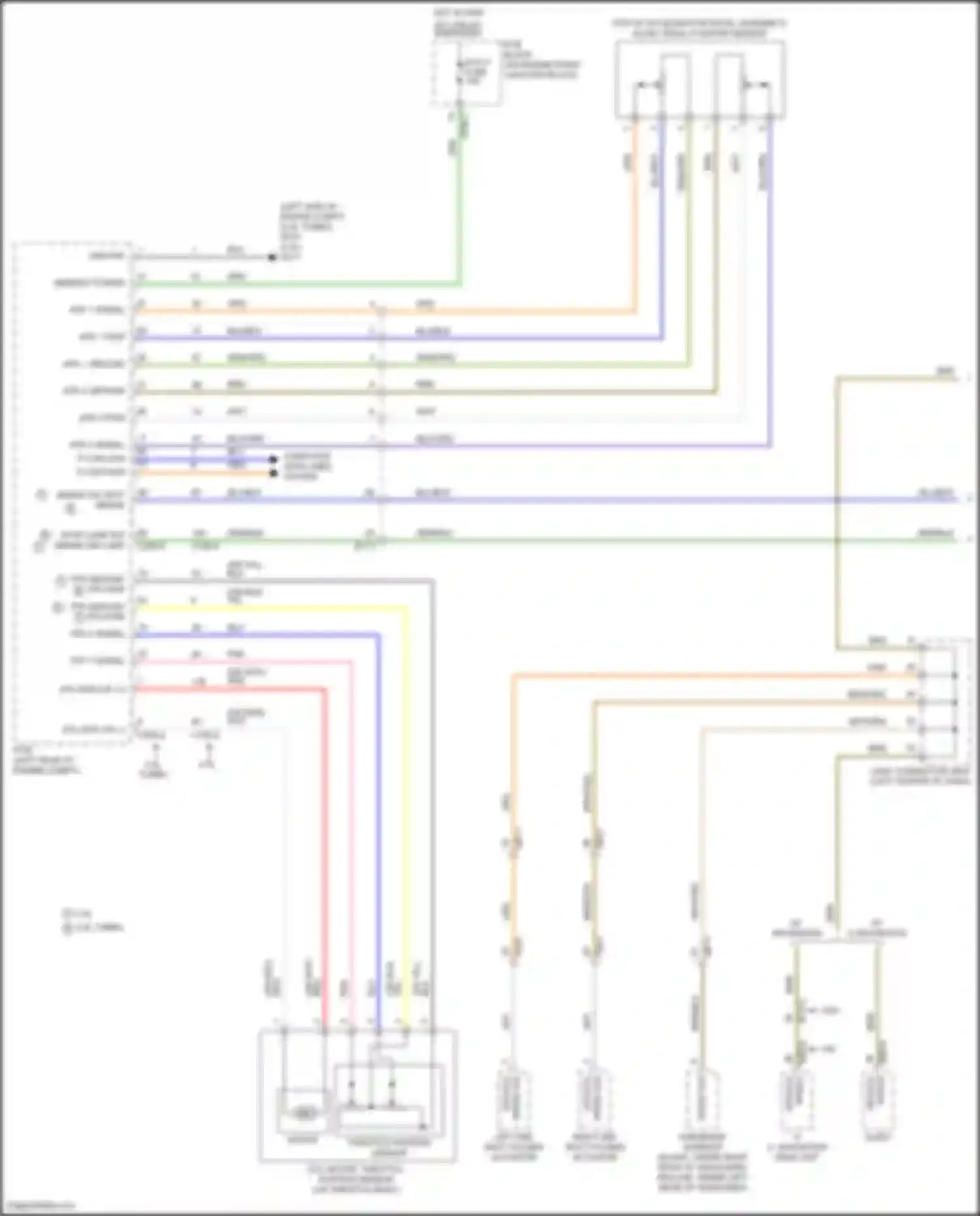 Santa Fe Hyundai IV facelift (2020-2024): Cruise control circuit, except hybrid (1 of 2)