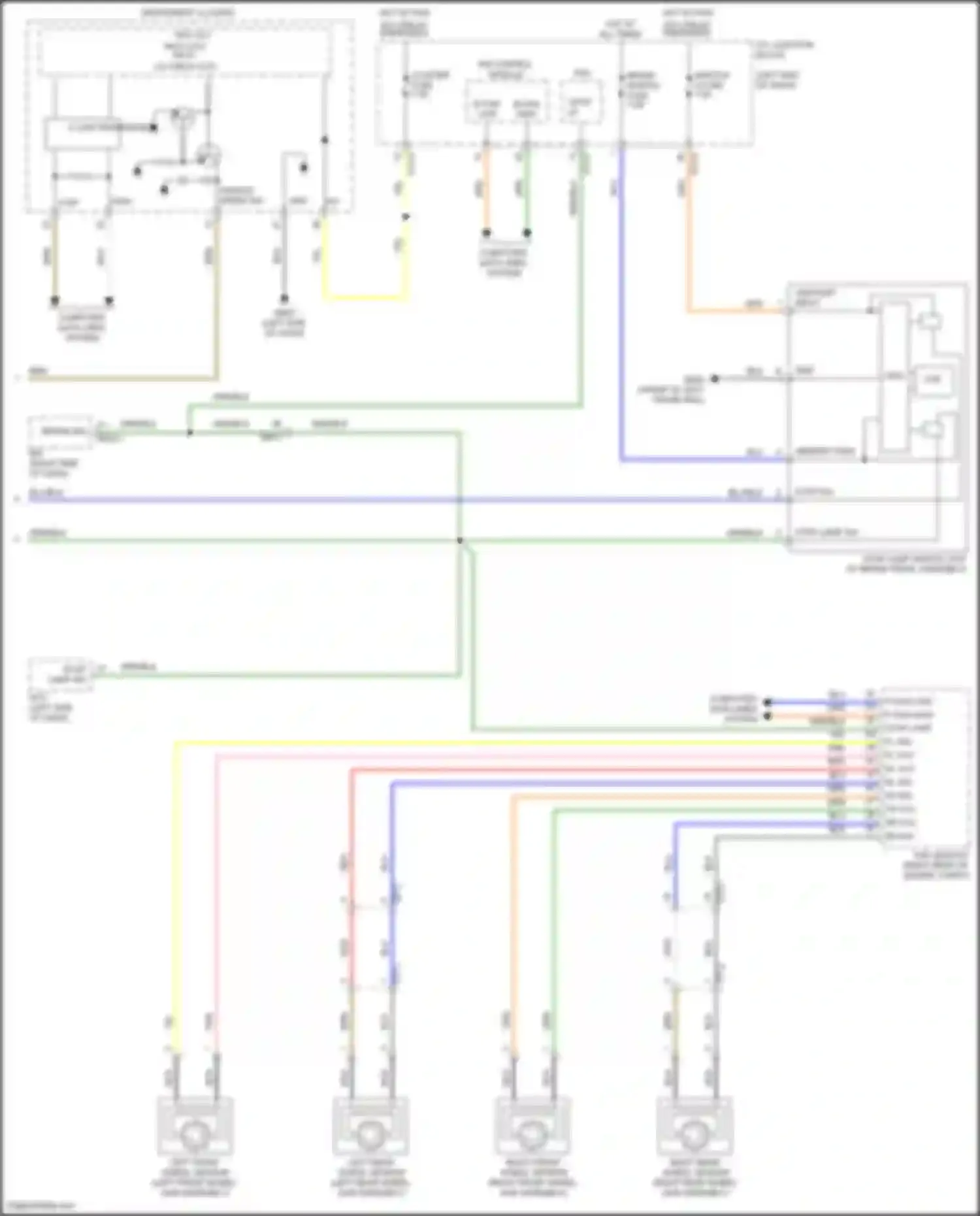 Santa Fe Hyundai IV facelift (2020-2024): Cruise control circuit, except hybrid (2 of 2)