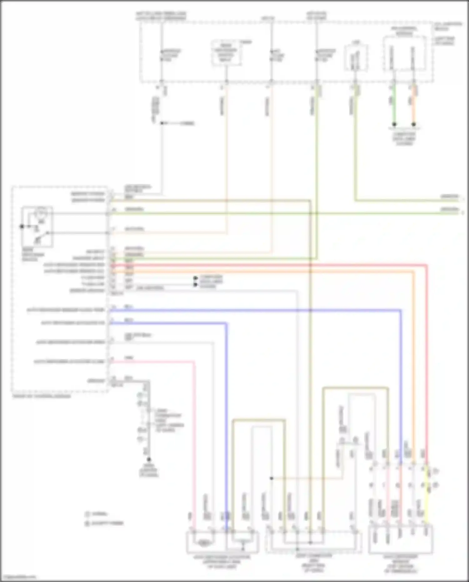 Santa Fe Hyundai IV facelift (2020-2024): Defoggers circuit, w/ auto defogger (1 of 2)
