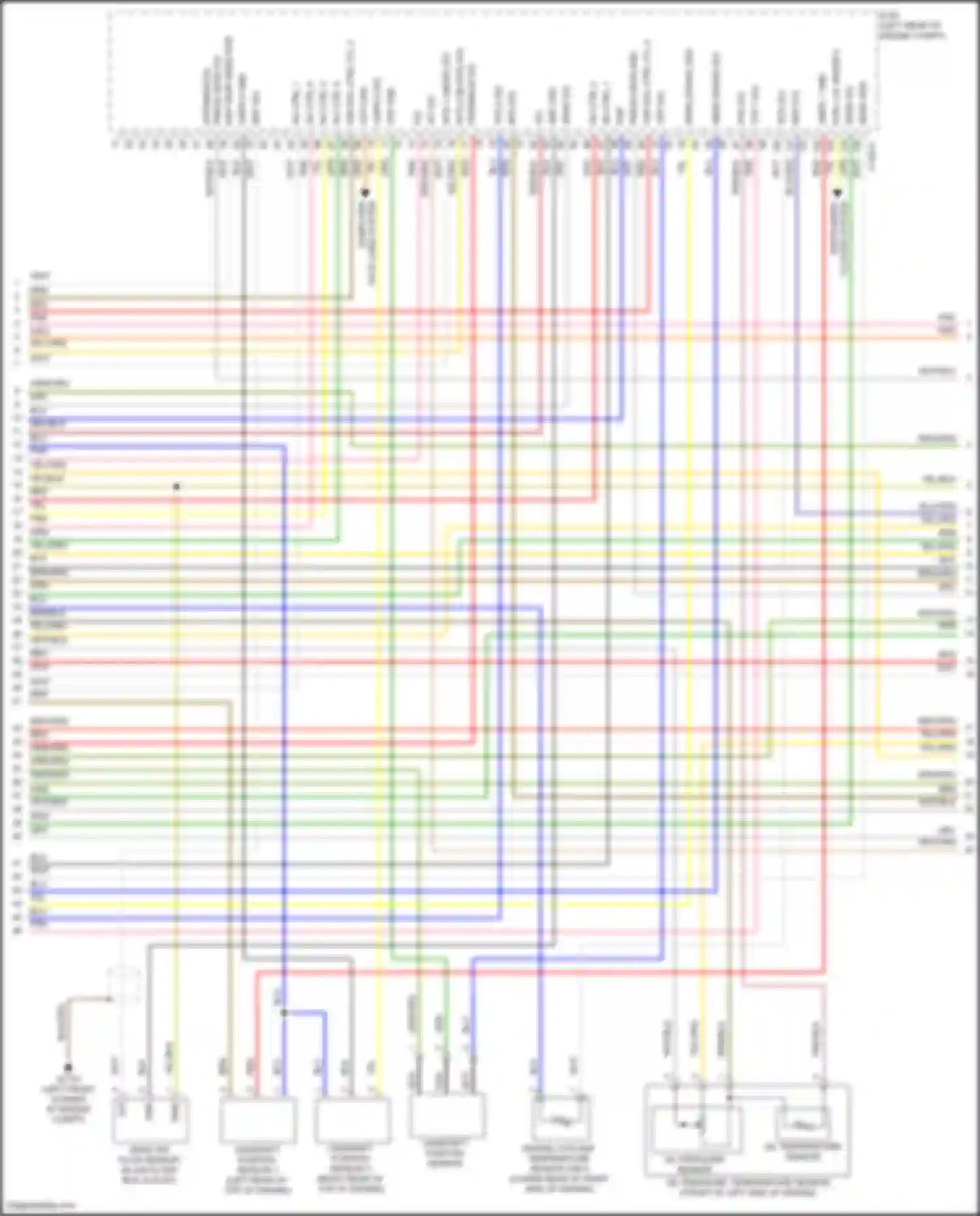 Santa Fe Hyundai IV facelift (2020-2024): Wiring diagram engine performance 1.6l turbo hybrid, engine controls circuit (3 of 8)
