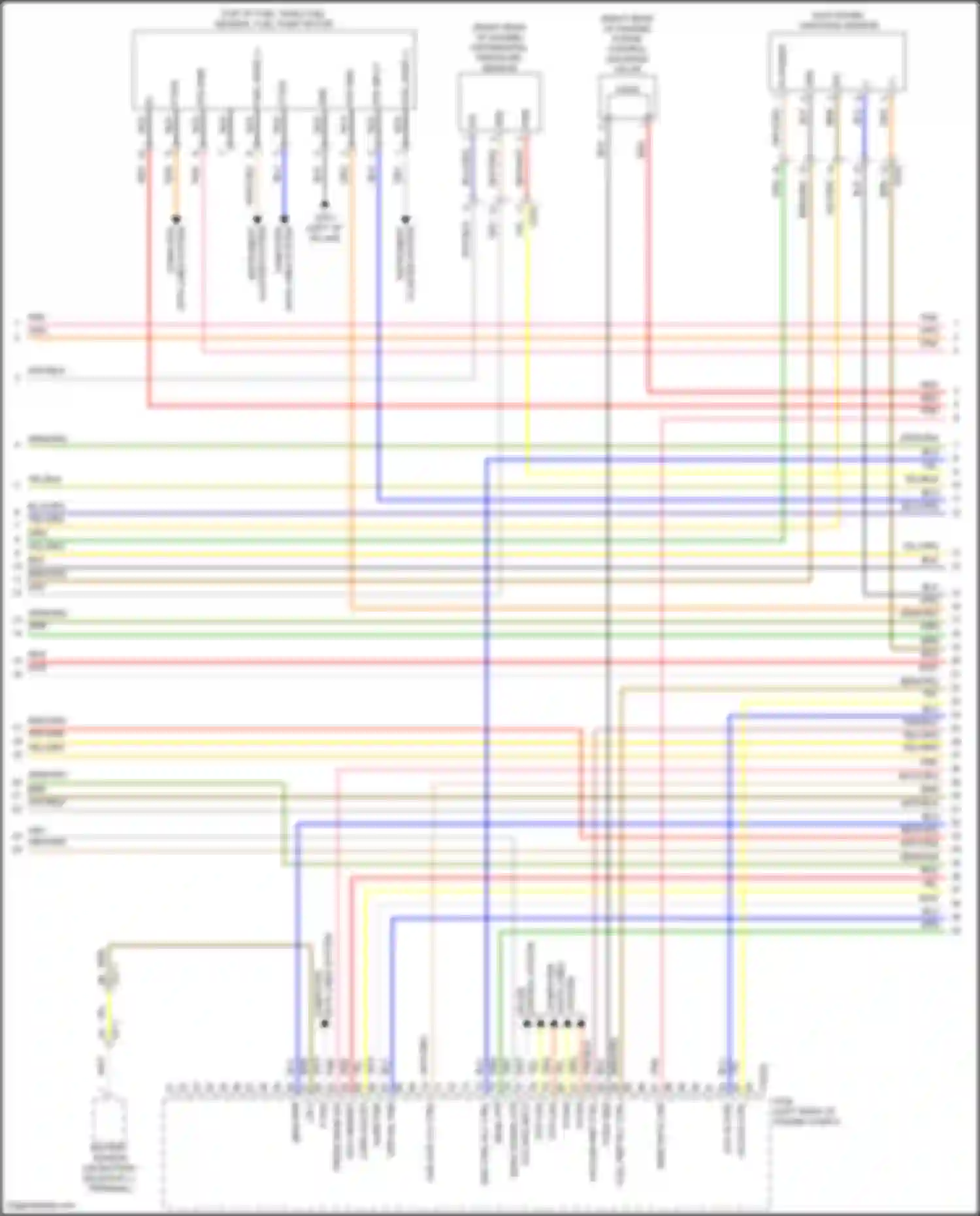 Santa Fe Hyundai IV facelift (2020-2024): Wiring diagram engine performance 1.6l turbo hybrid, engine controls circuit (4 of 8)