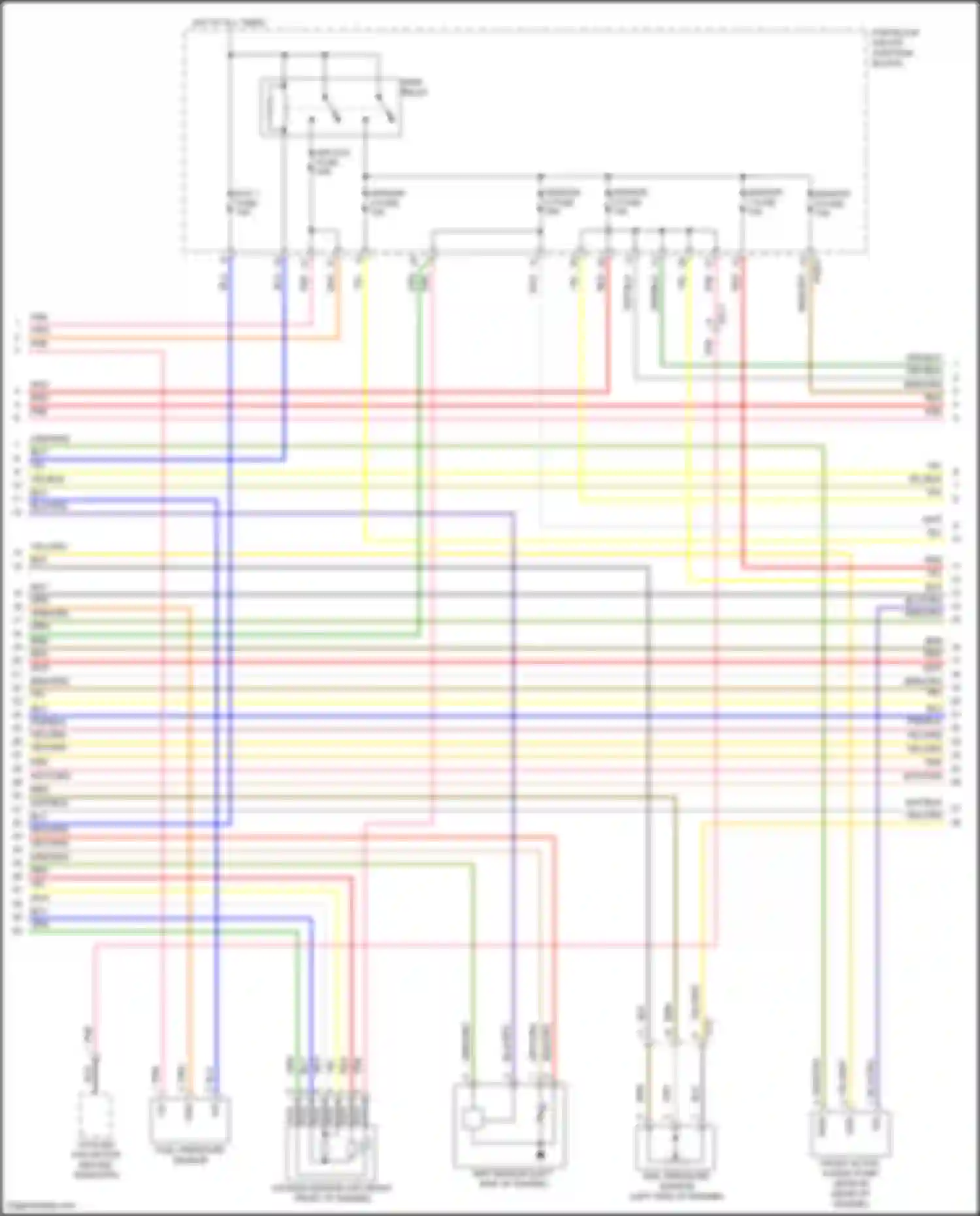 Santa Fe Hyundai IV facelift (2020-2024): Wiring diagram engine performance 1.6l turbo hybrid, engine controls circuit (5 of 8)