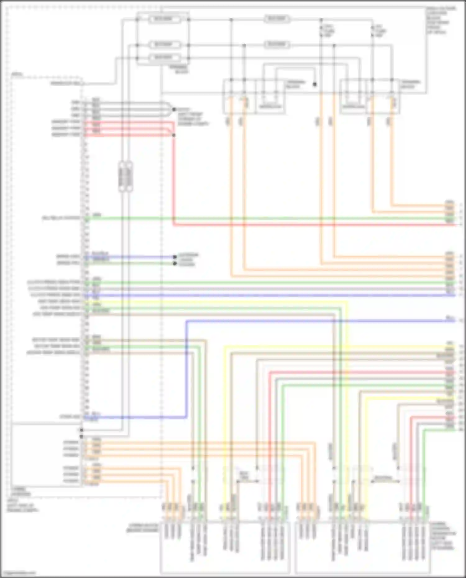 Santa Fe Hyundai IV facelift (2020-2024): Wiring diagram engine performance 1.6l turbo hybrid, hybrid control circuit (1 of 7)