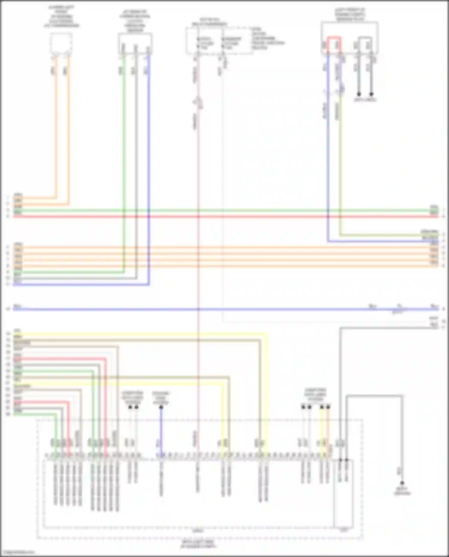 Santa Fe Hyundai IV facelift (2020-2024): Wiring diagram engine performance 1.6l turbo hybrid, hybrid control circuit (2 of 7)
