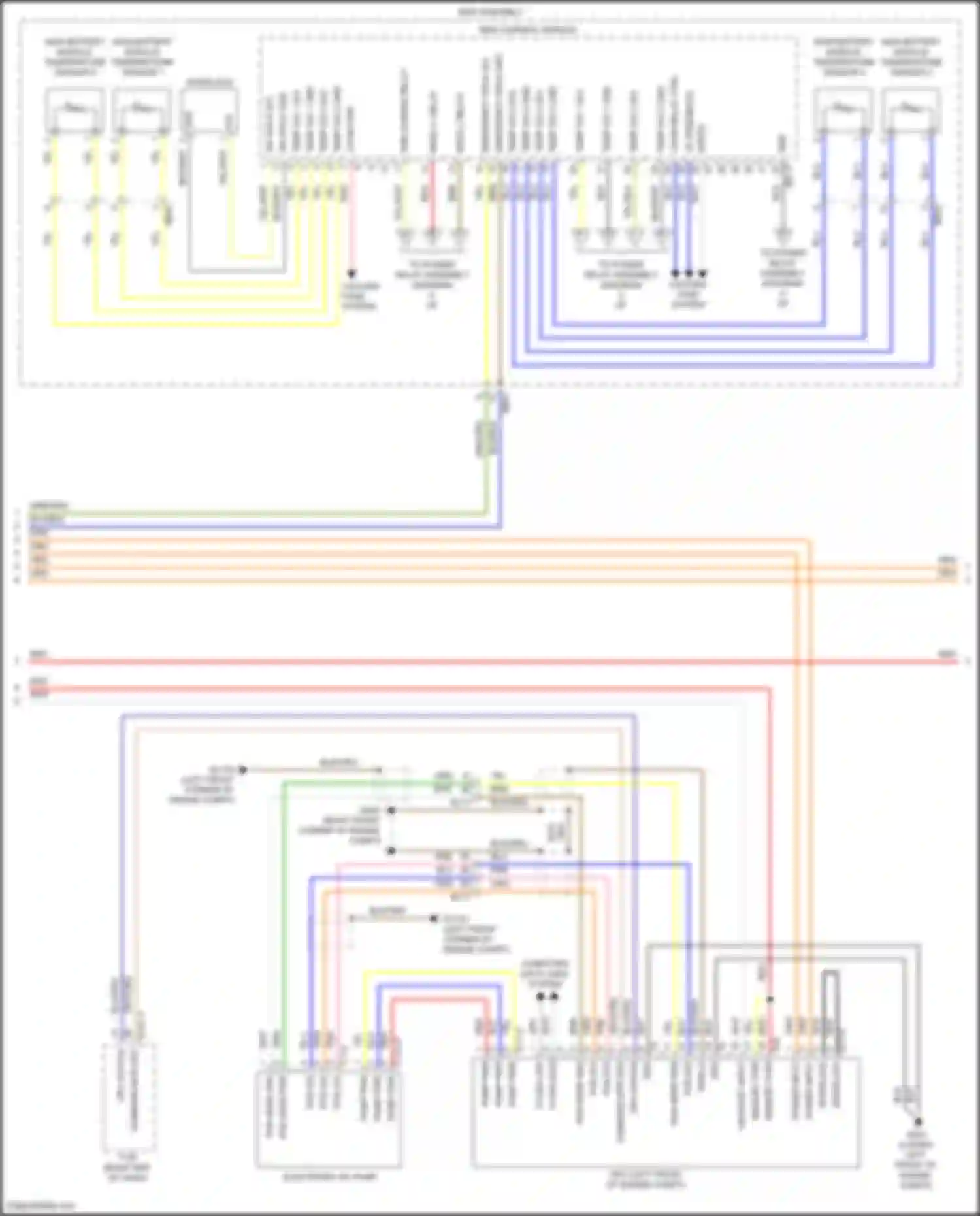 Santa Fe Hyundai IV facelift (2020-2024): Wiring diagram engine performance 1.6l turbo hybrid, hybrid control circuit (4 of 7)