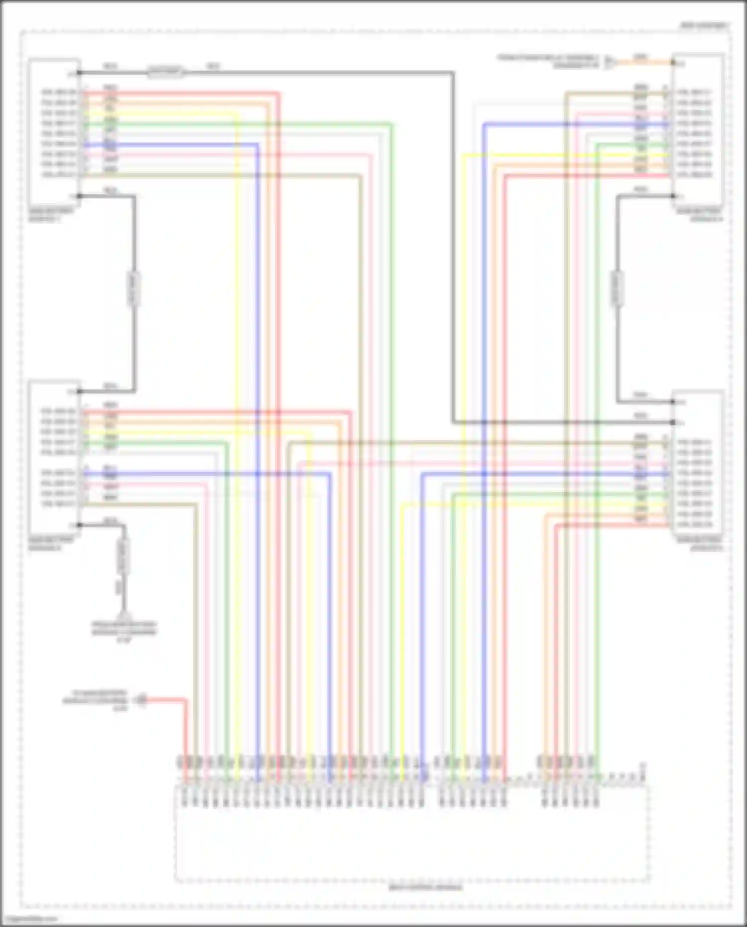Santa Fe Hyundai IV facelift (2020-2024): Wiring diagram engine performance 1.6l turbo hybrid, hybrid control circuit (7 of 7)